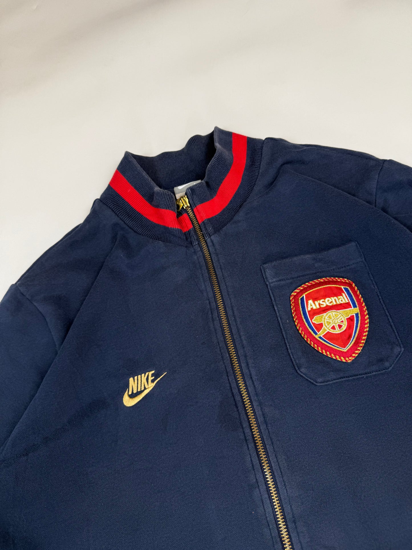 Vintage Arsenal 2008/09 Nike football track top (L)