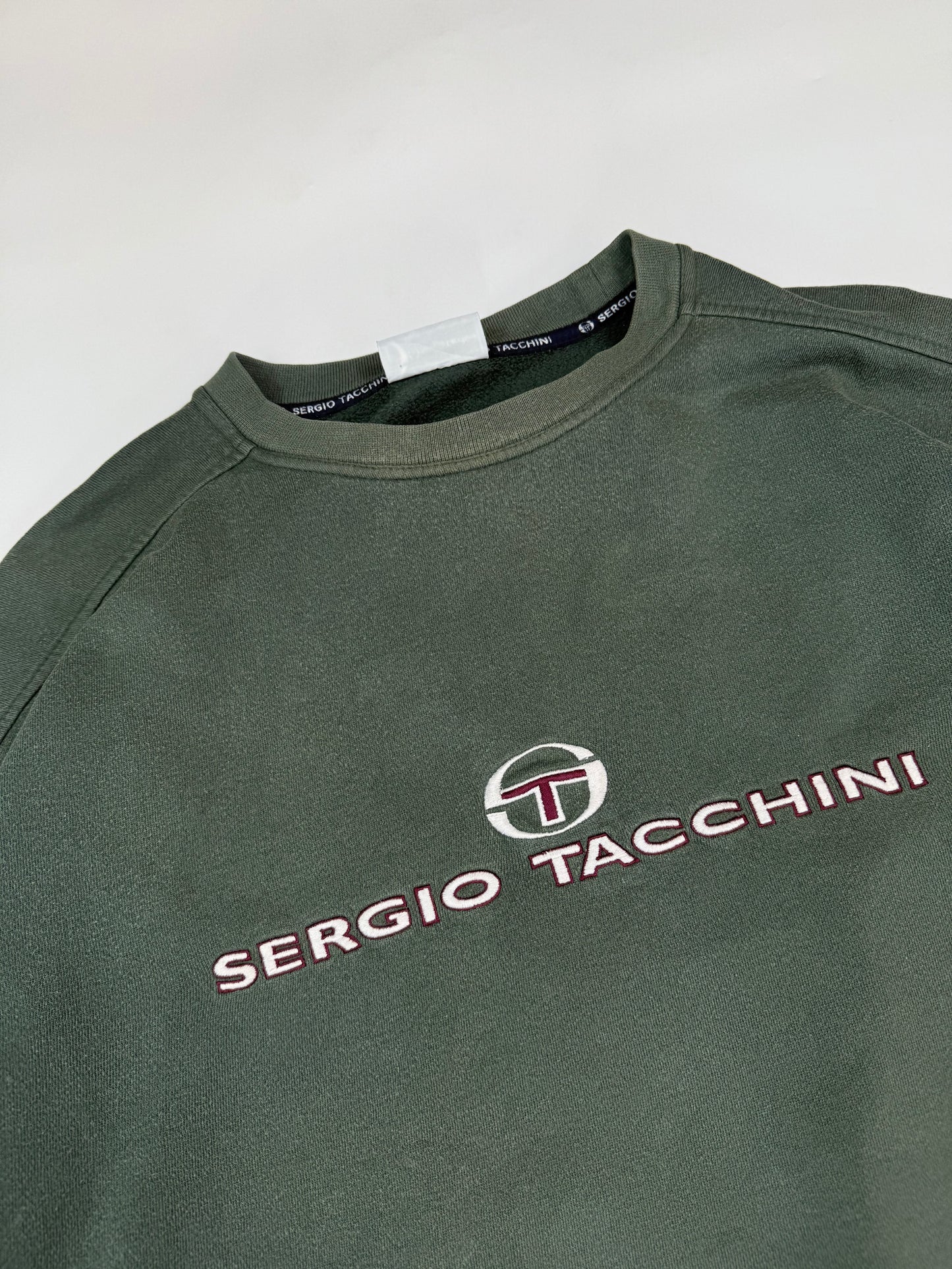Vintage Sergio Tacchini spell out sweatshirt (XL)