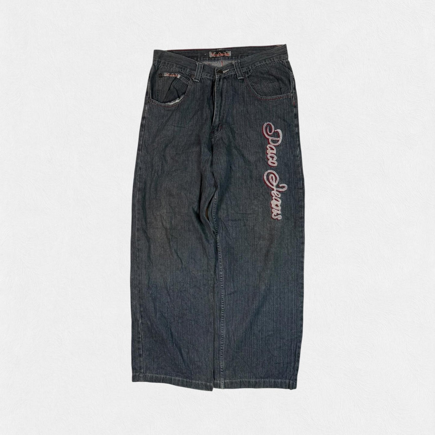 Vintage Y2K embroidered baggy hip hop Jeans (W34)