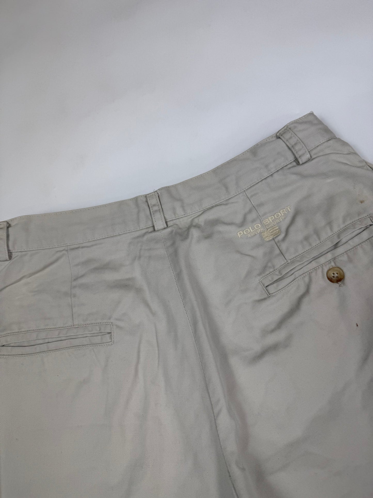 Vintage 90s Polo sport pleated chino shorts (W30)