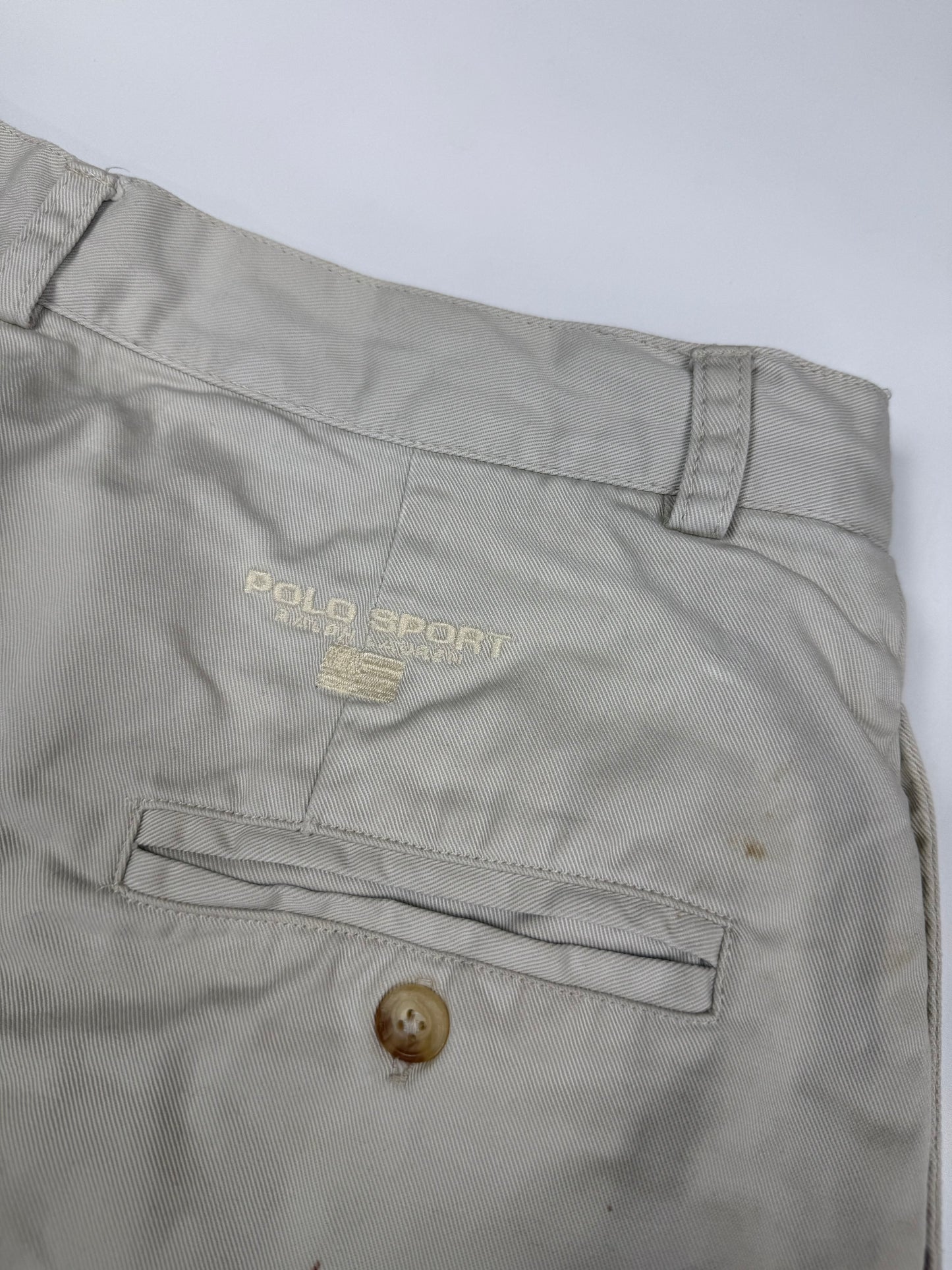 Vintage 90s Polo sport pleated chino shorts (W30)