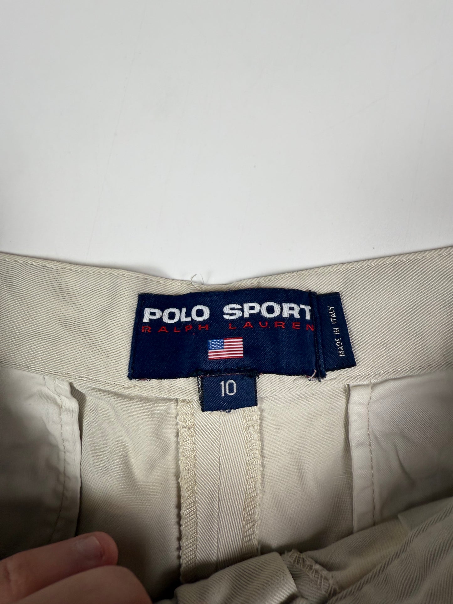 Vintage 90s Polo sport pleated chino shorts (W30)