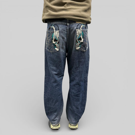 Vintage Y2K Ed Hardy baggy hip hop Jeans (W34)
