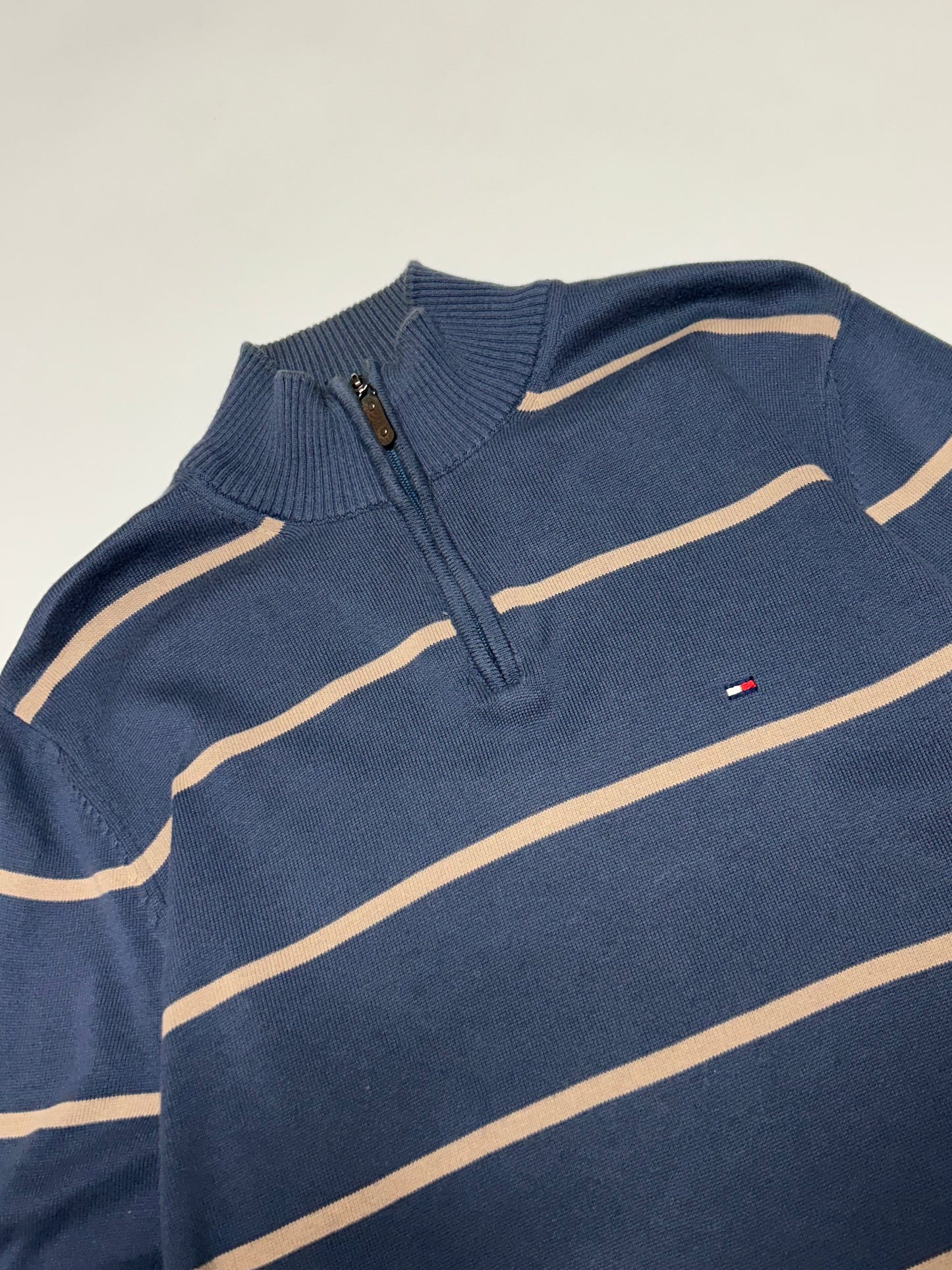 Tommy Hilfiger quarter zip knit sweater (M)