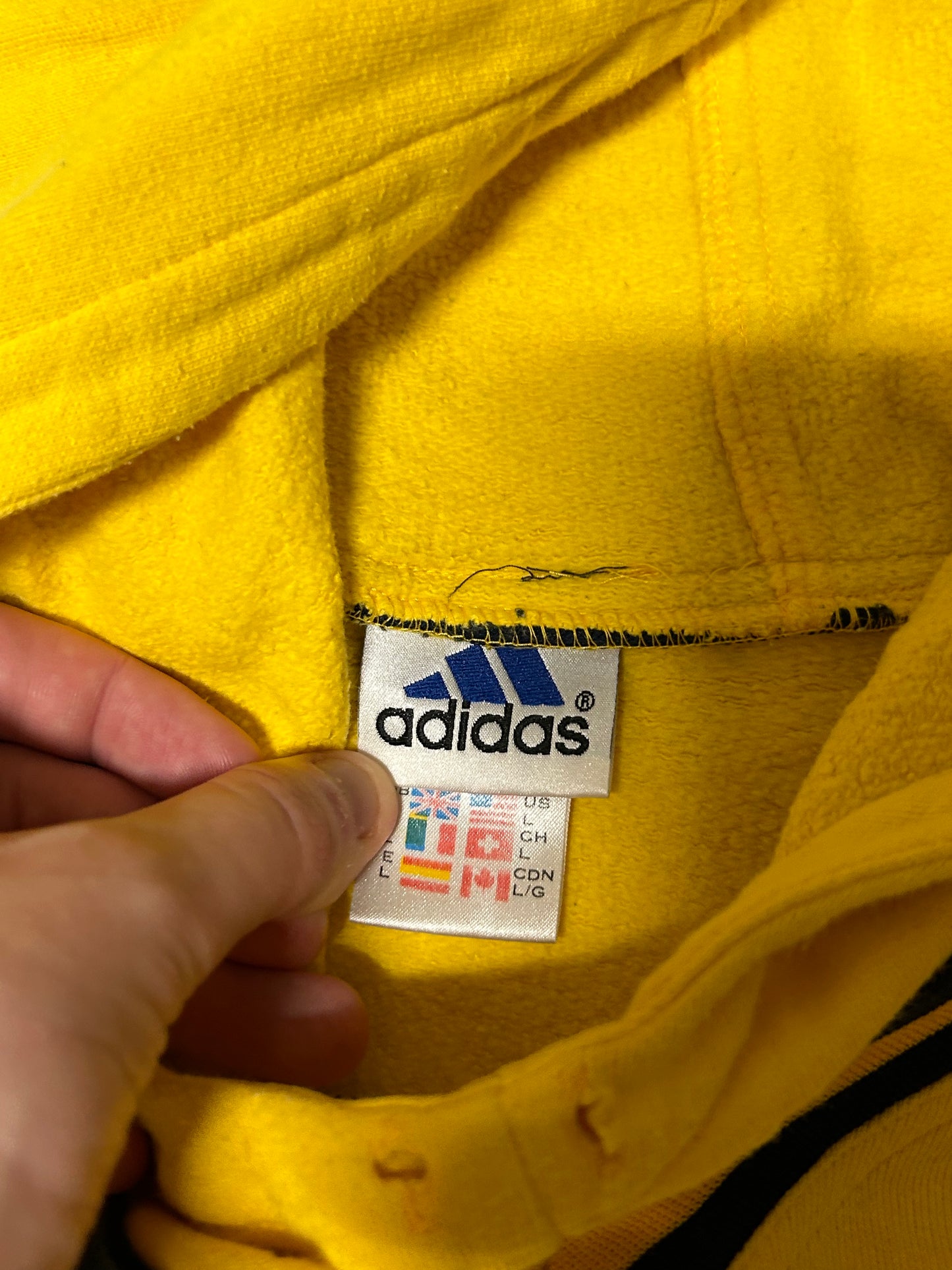 Vintage 90s Adidas basketball hoodie (L)