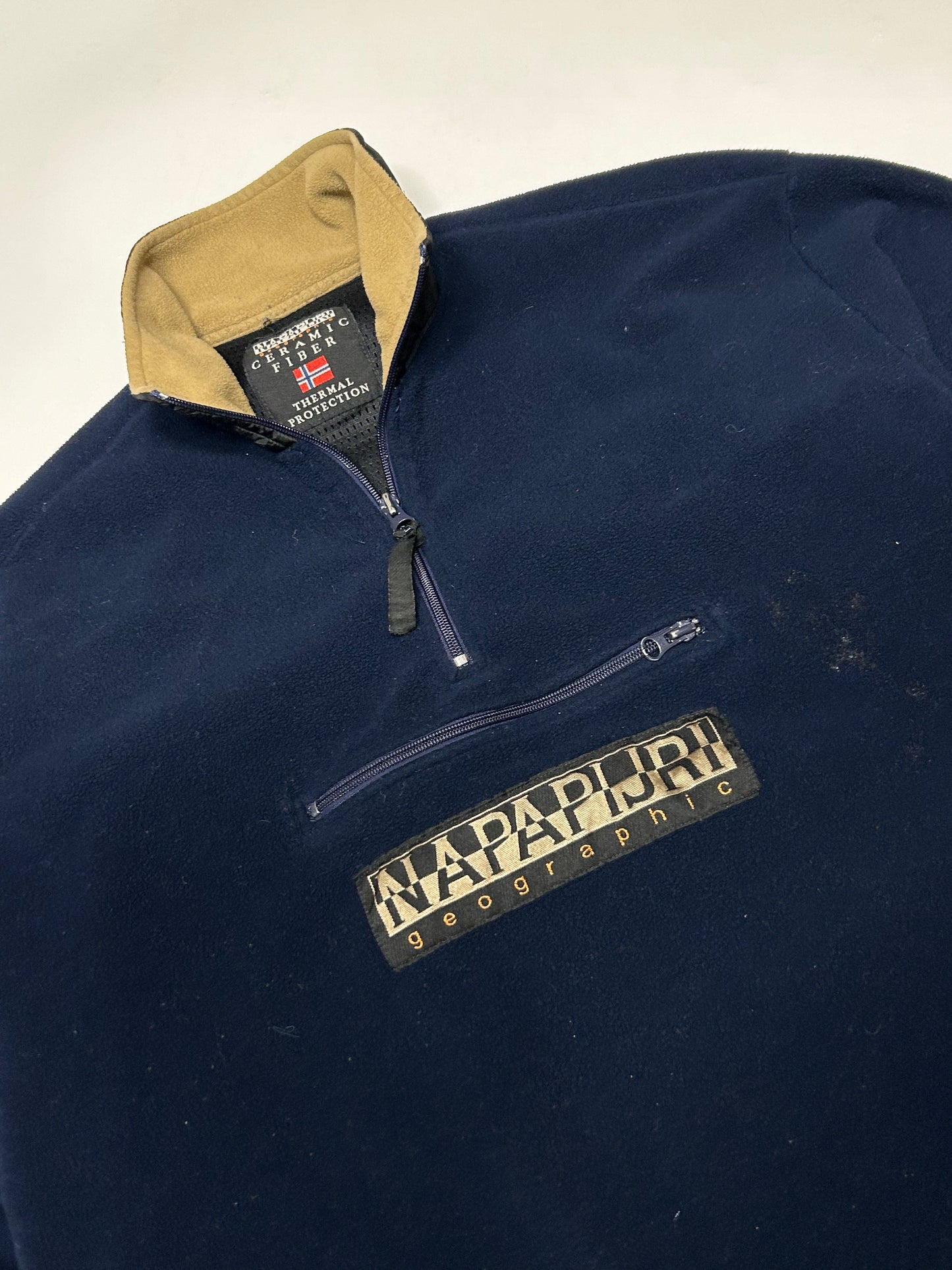 Vintage Napapijri quarter zip fleece (L)