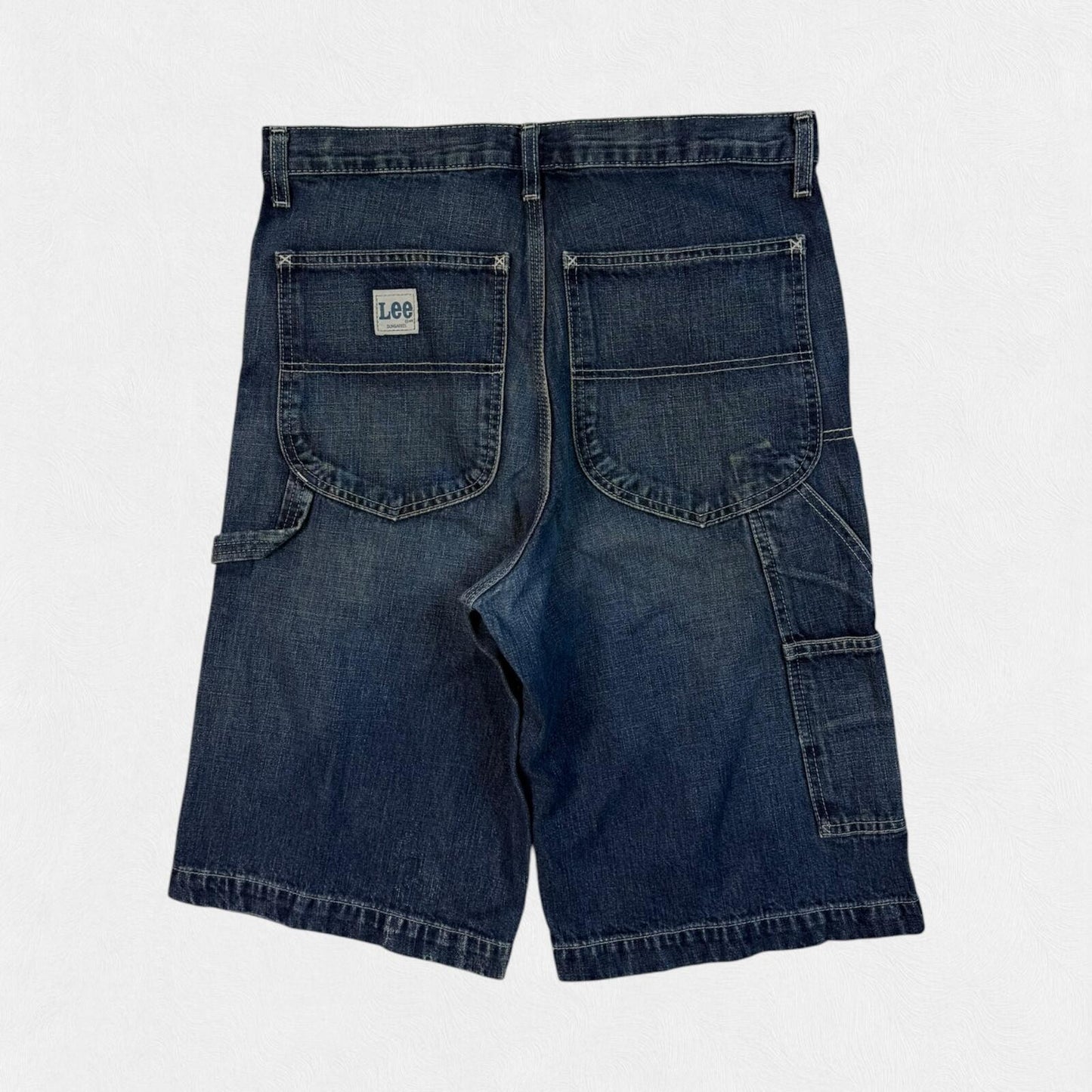 Lee baggy carpenter denim jean jorts shorts (W30)