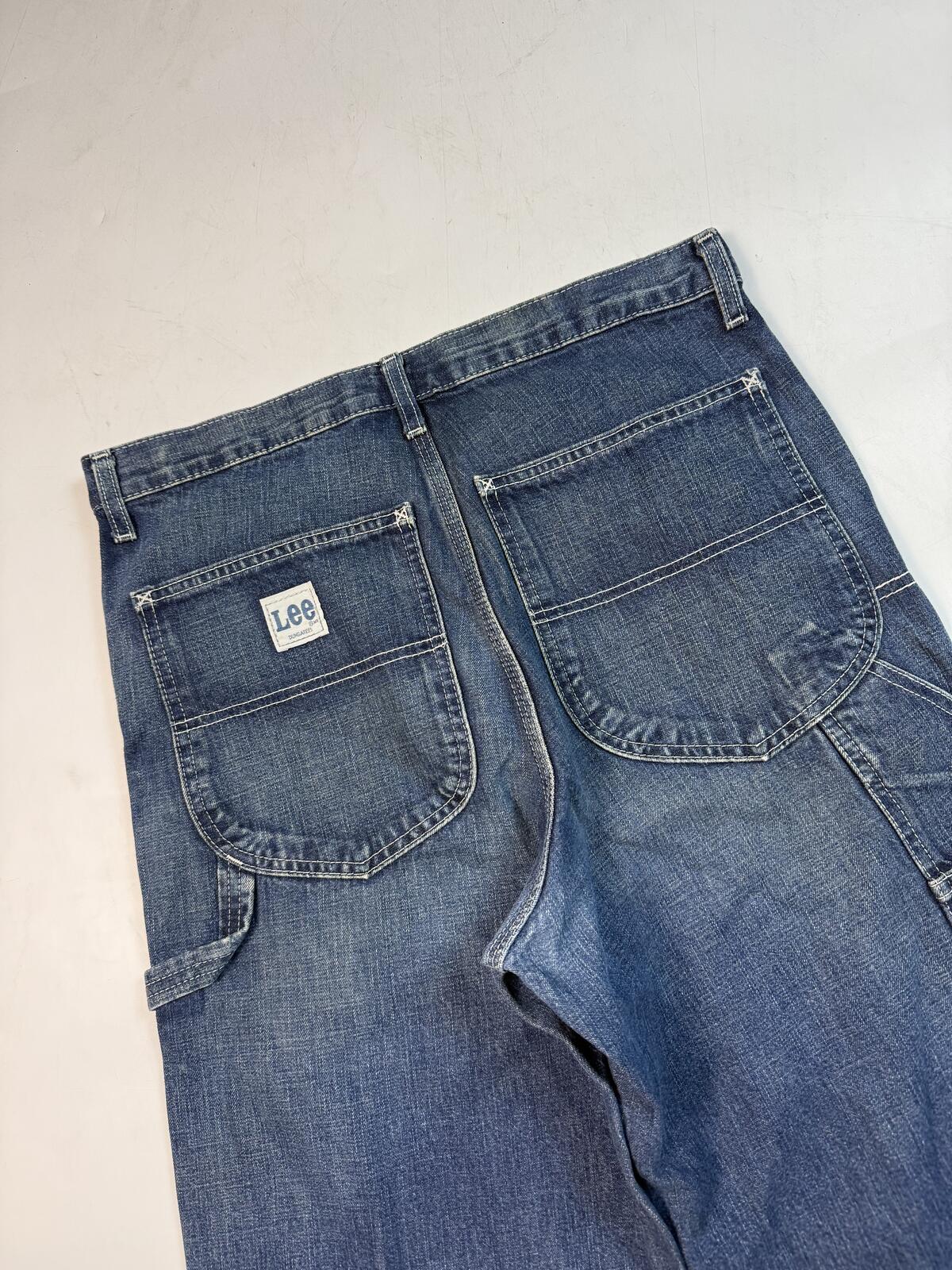 Lee baggy carpenter denim jean jorts shorts (W30)