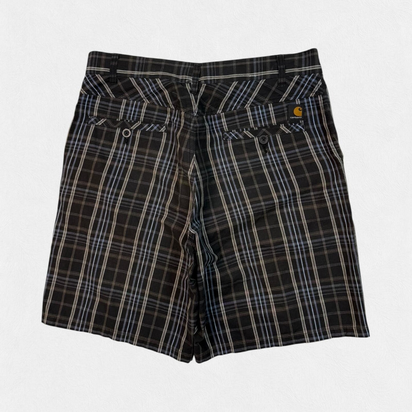 Carhartt WIP baggy checkered bermuda shorts (W34)