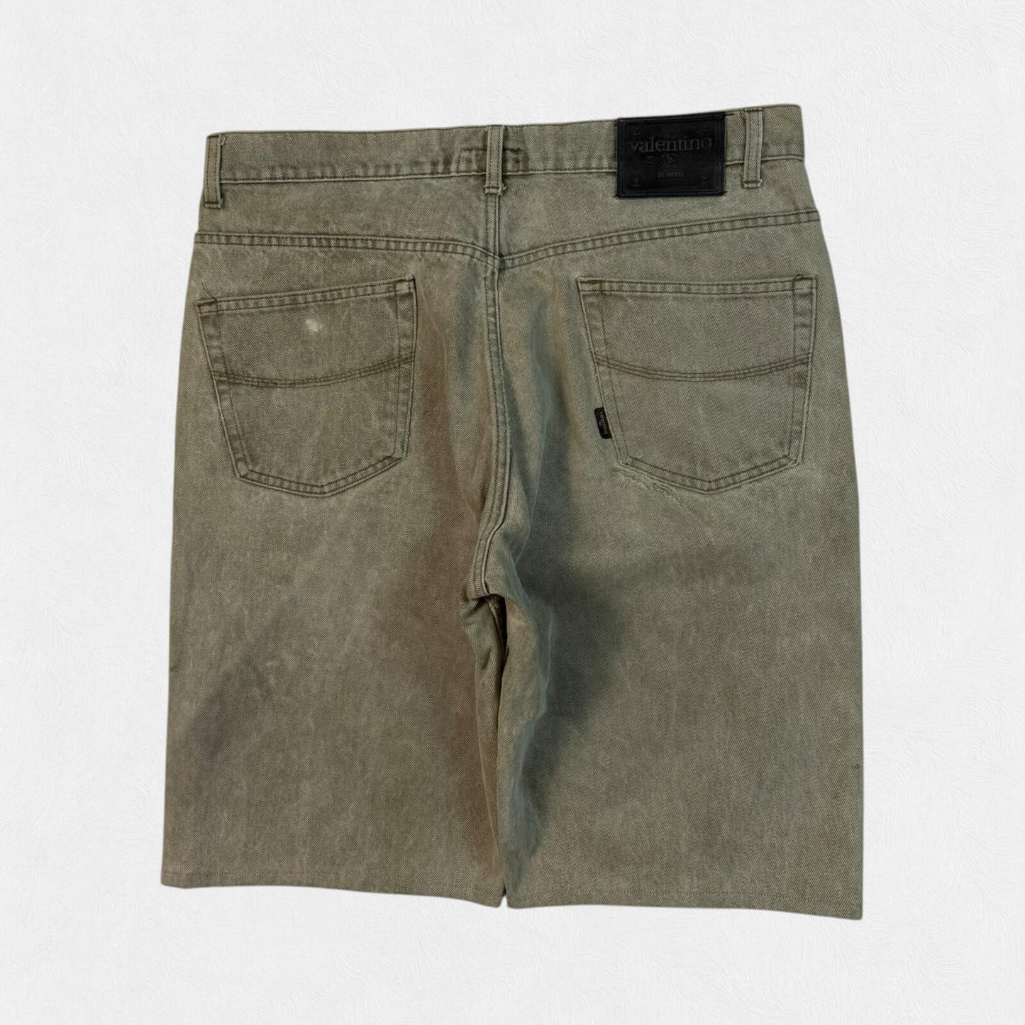 Vintage Valentino baggy denim jean jorts shorts (W36)