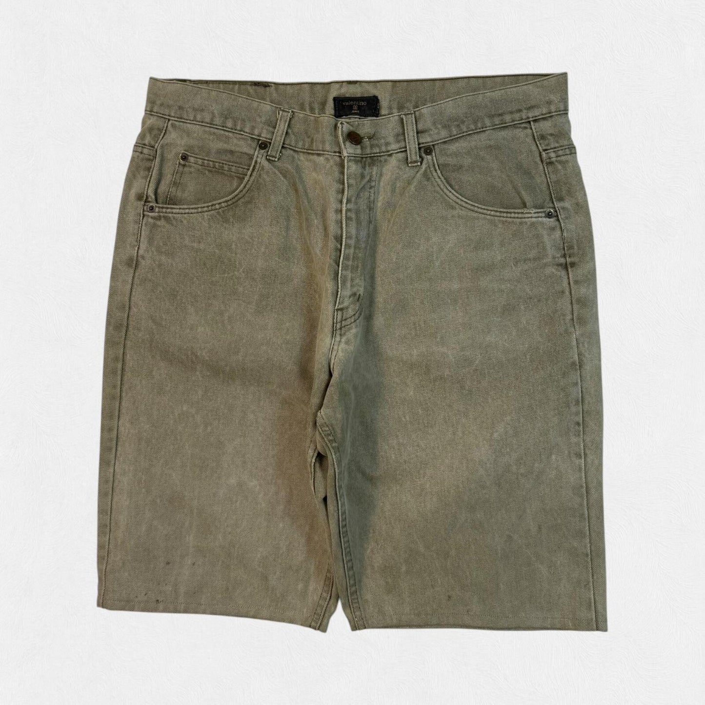 Vintage Valentino baggy denim jean jorts shorts (W36)