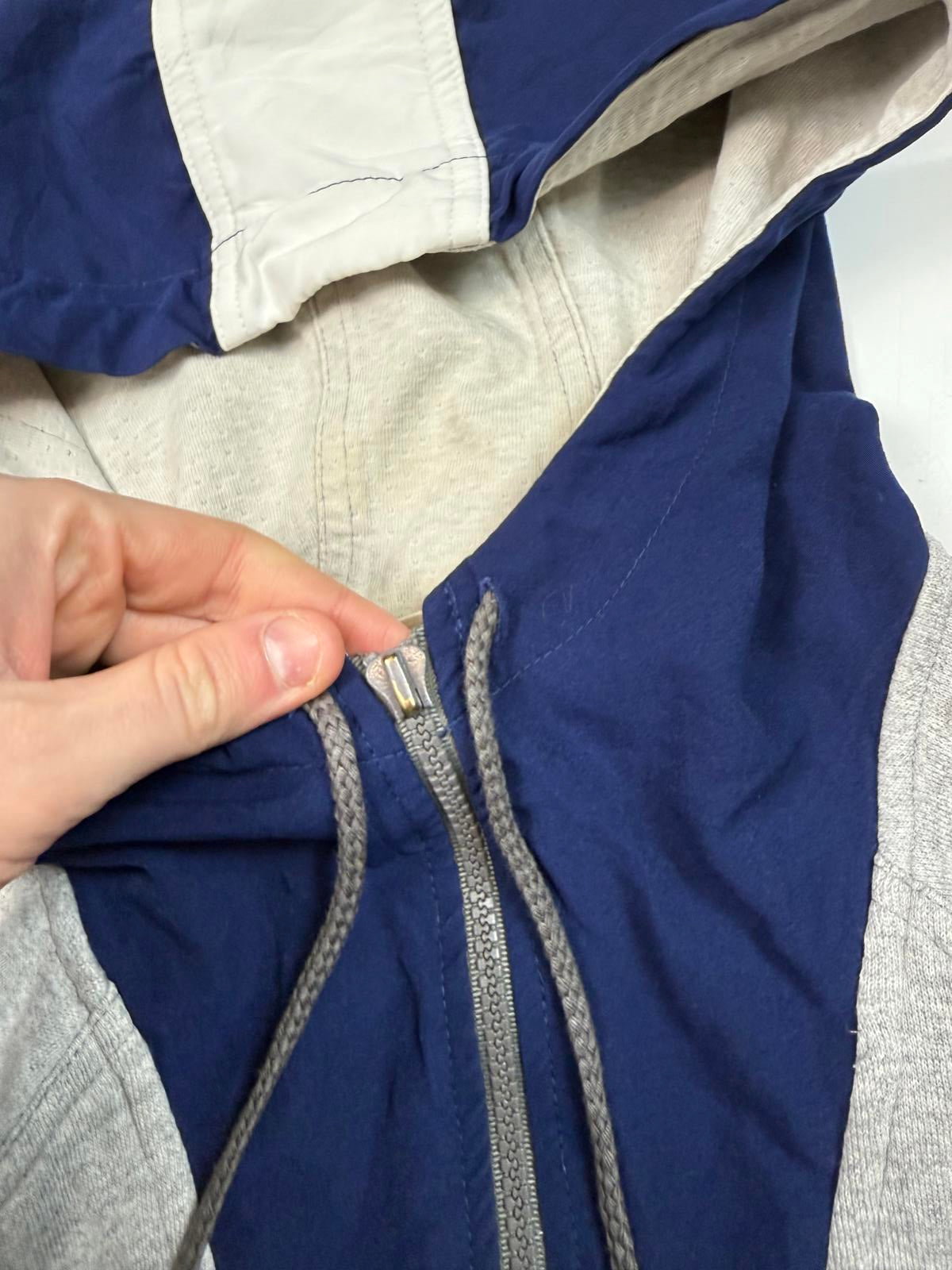 Vintage 90s adidas colour block zip up hoodie (M)