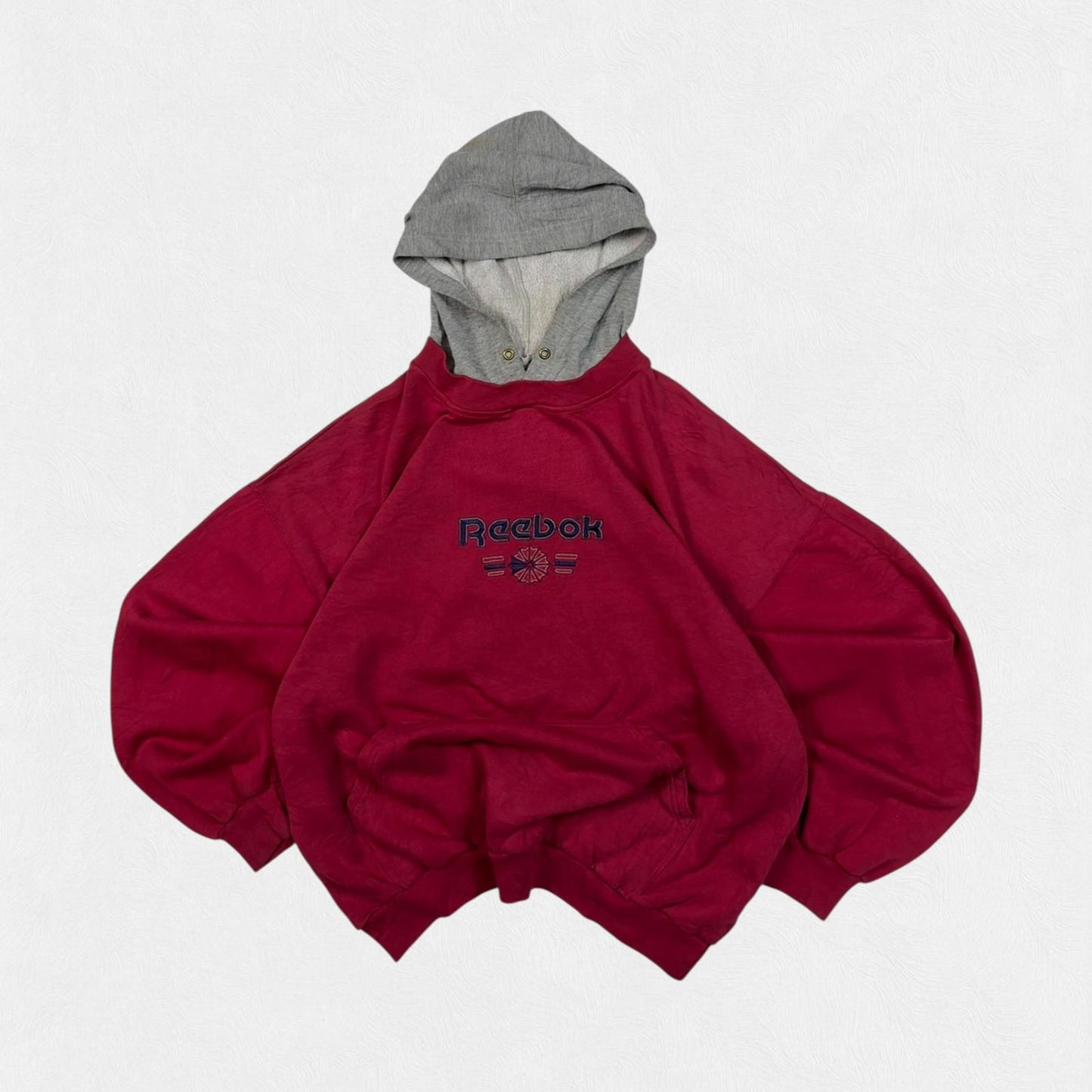 Vintage 90s Reebok centre logo hoodie (L)