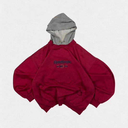 Vintage 90s Reebok centre logo hoodie (L)