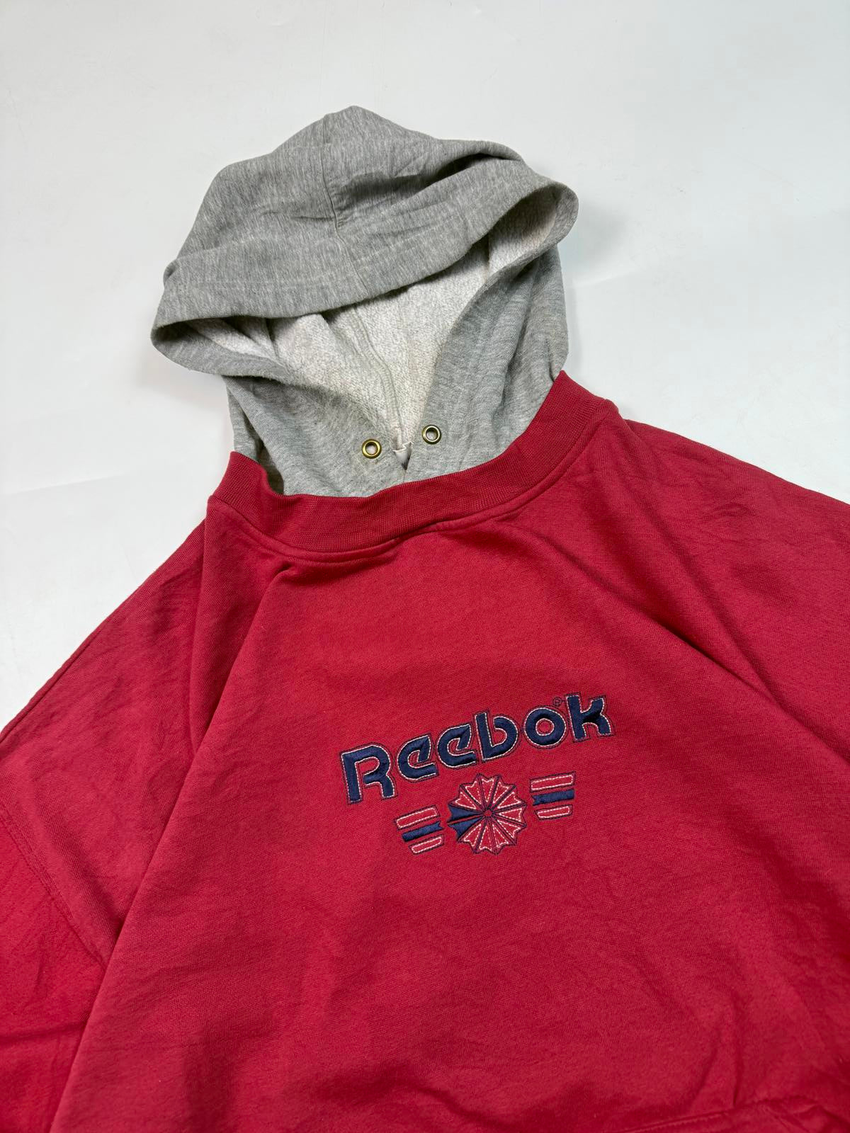 Vintage 90s Reebok centre logo hoodie (L)