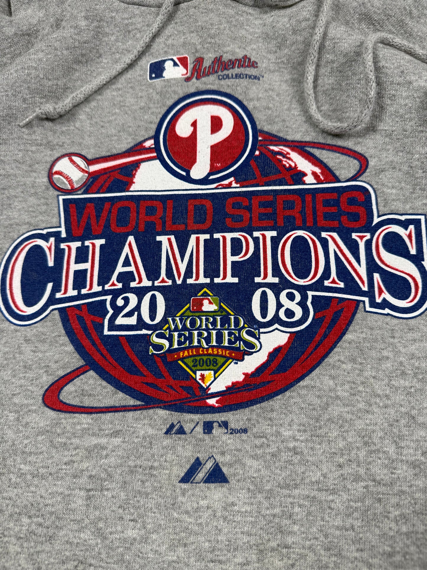 Vintage Philadelphia Phillies MLB world series 2008 graphic hoodie (XXL)