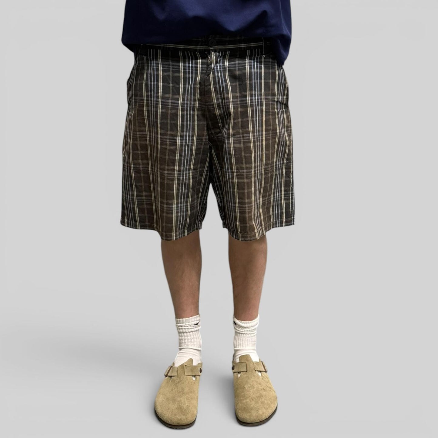 Carhartt WIP baggy checkered bermuda shorts (W34)