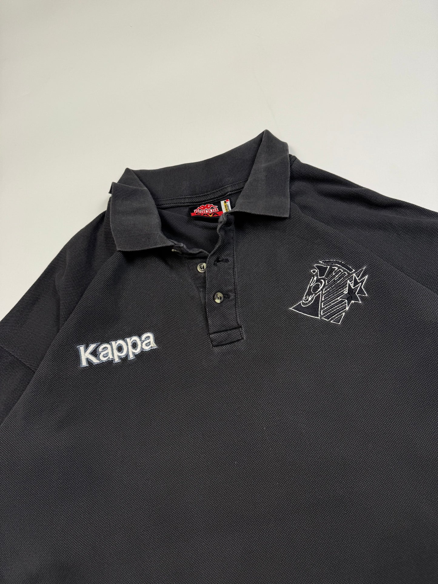 Vintage 90s Juventus Kappa l/s polo shirt (L)