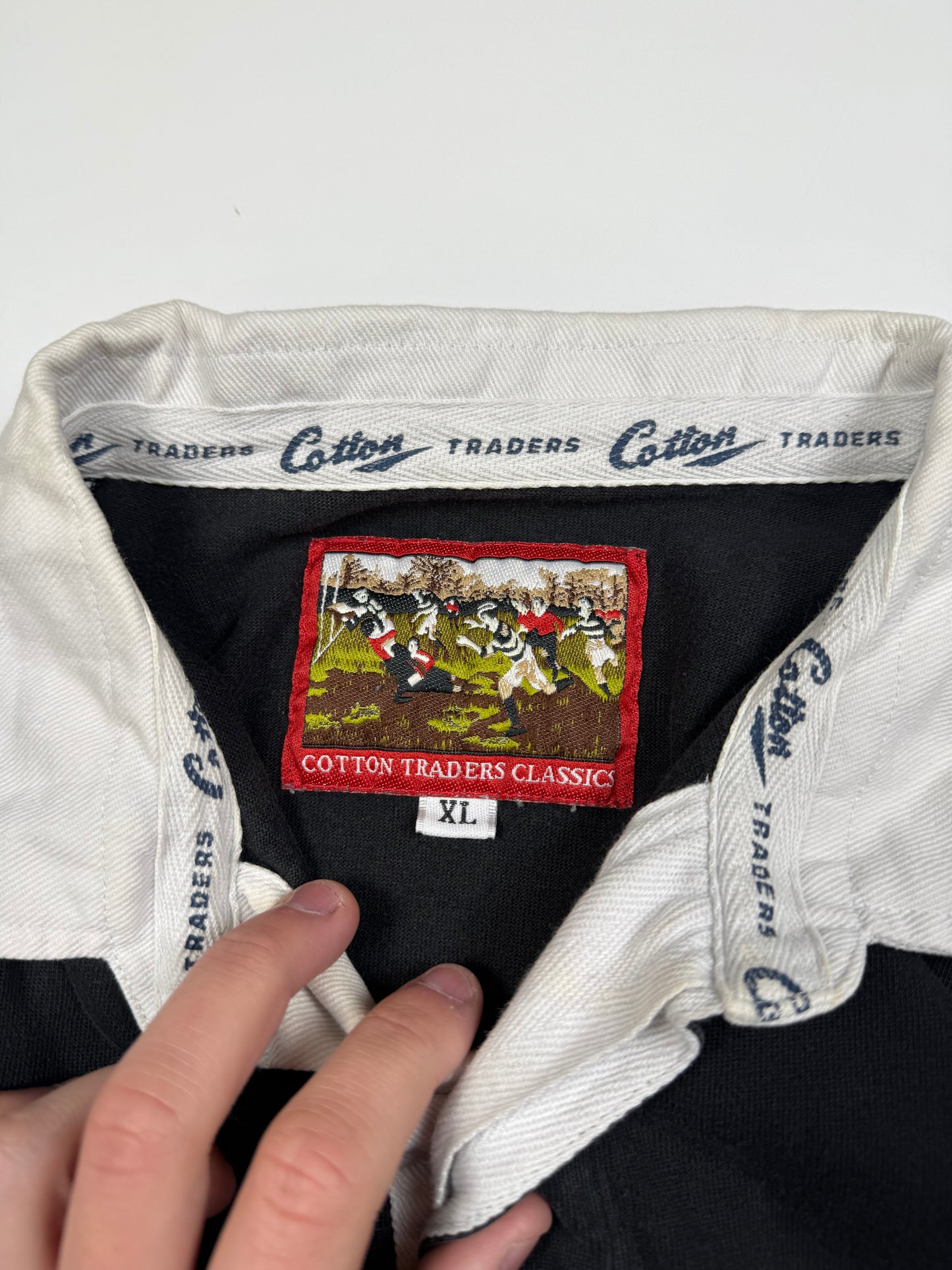 Vintage 90s New Zealand Cotton Traders rugby shirt (XL)