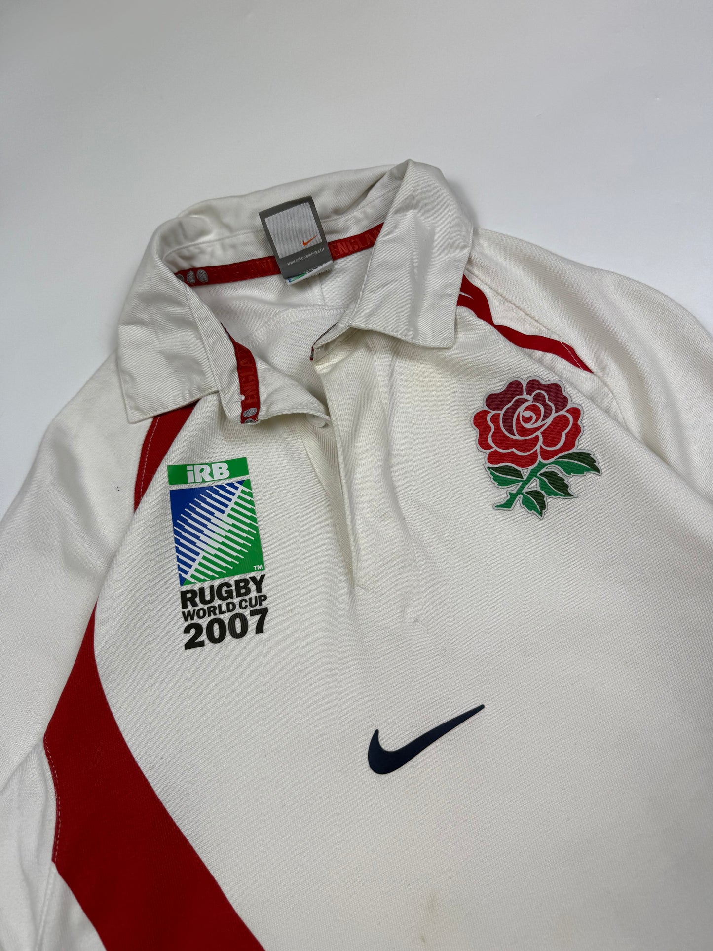 Vintage England rugby world cup 2007 Nike rugby shirt (S)