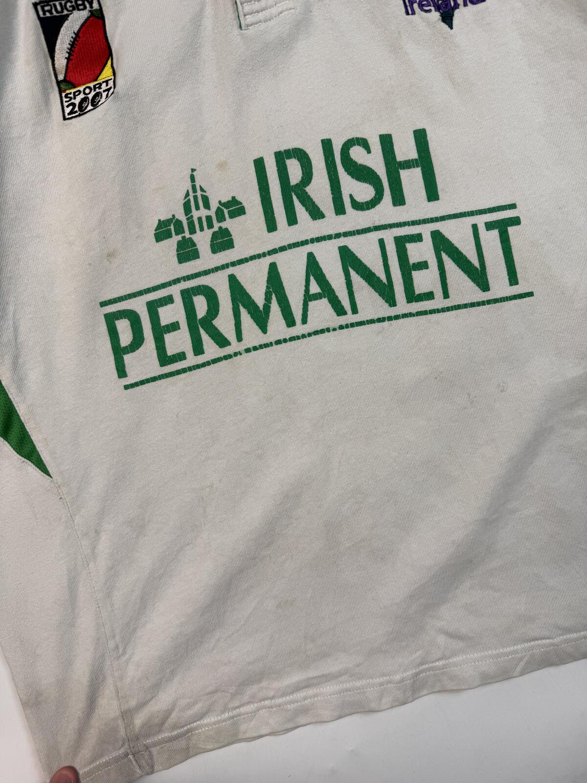Vintage Ireland 2007 supporters rugby union shirt (L)