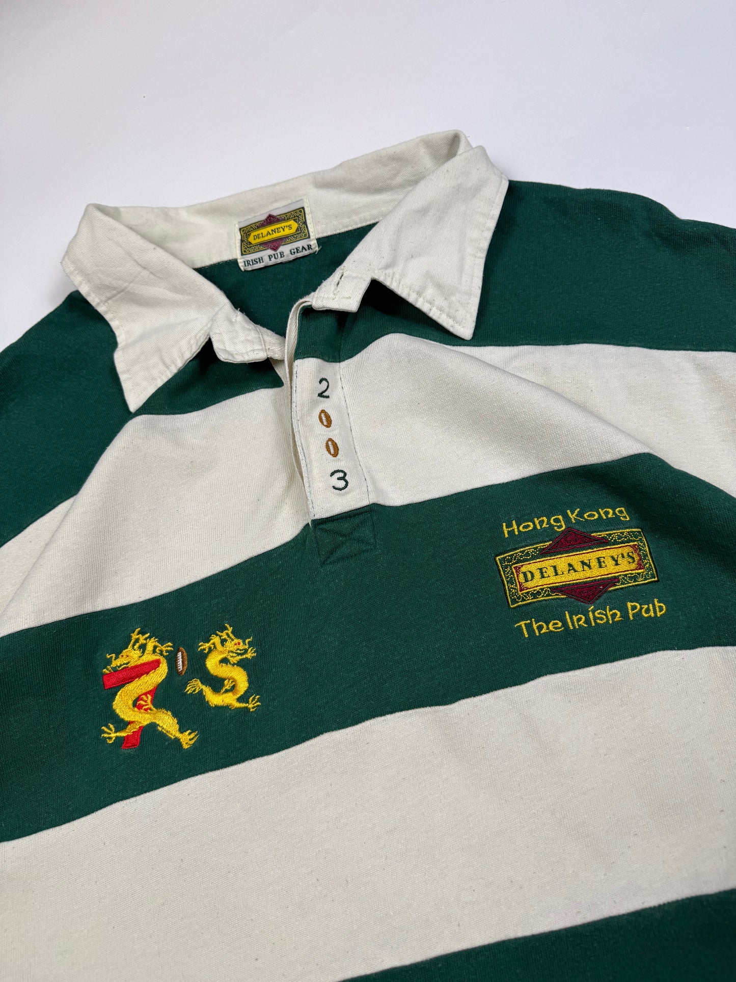 Vintage Hong Kong Irish pub rugby shirt (XL)