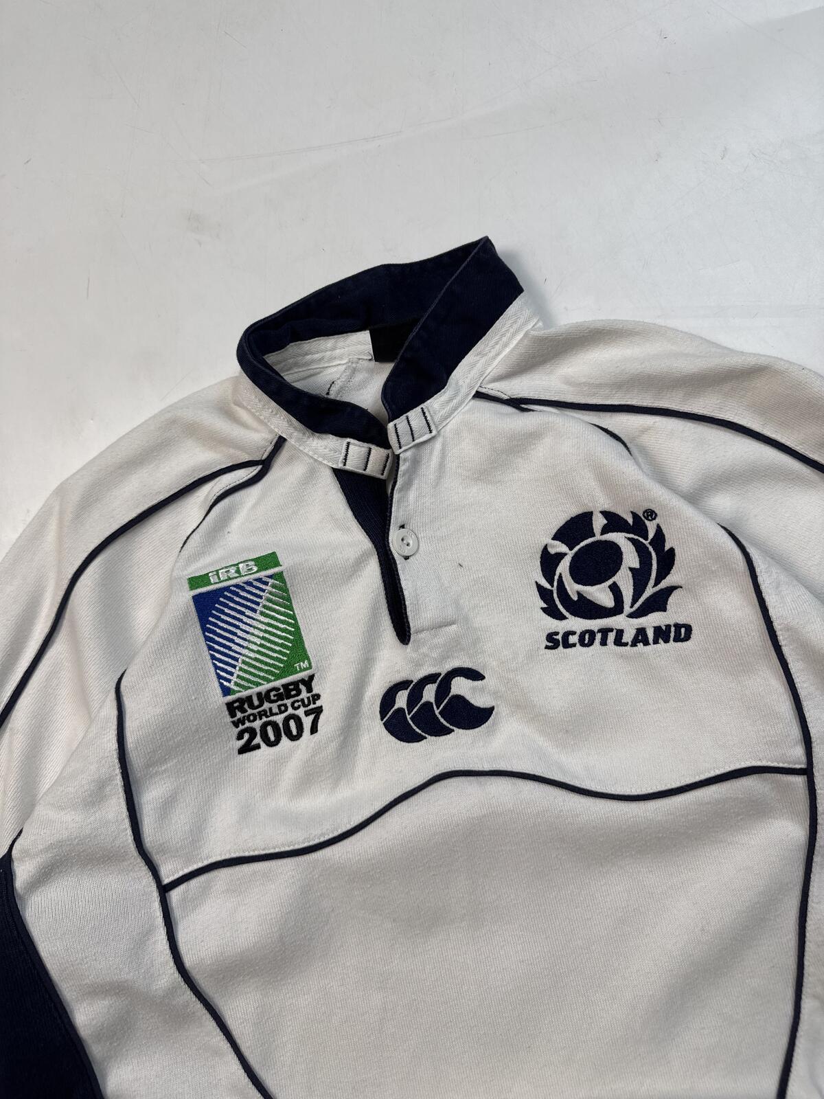 Vintage Scotland 2007 world cup Canterbury away rugby shirt (S)