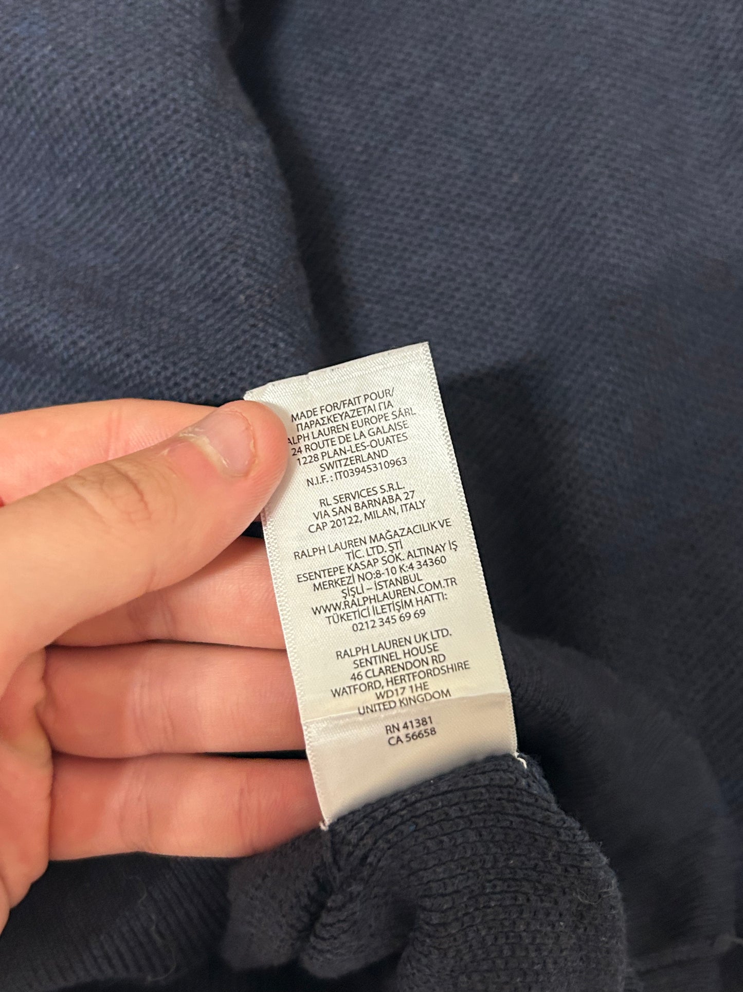 Ralph Lauren quarter zip sweatshirt (XL)