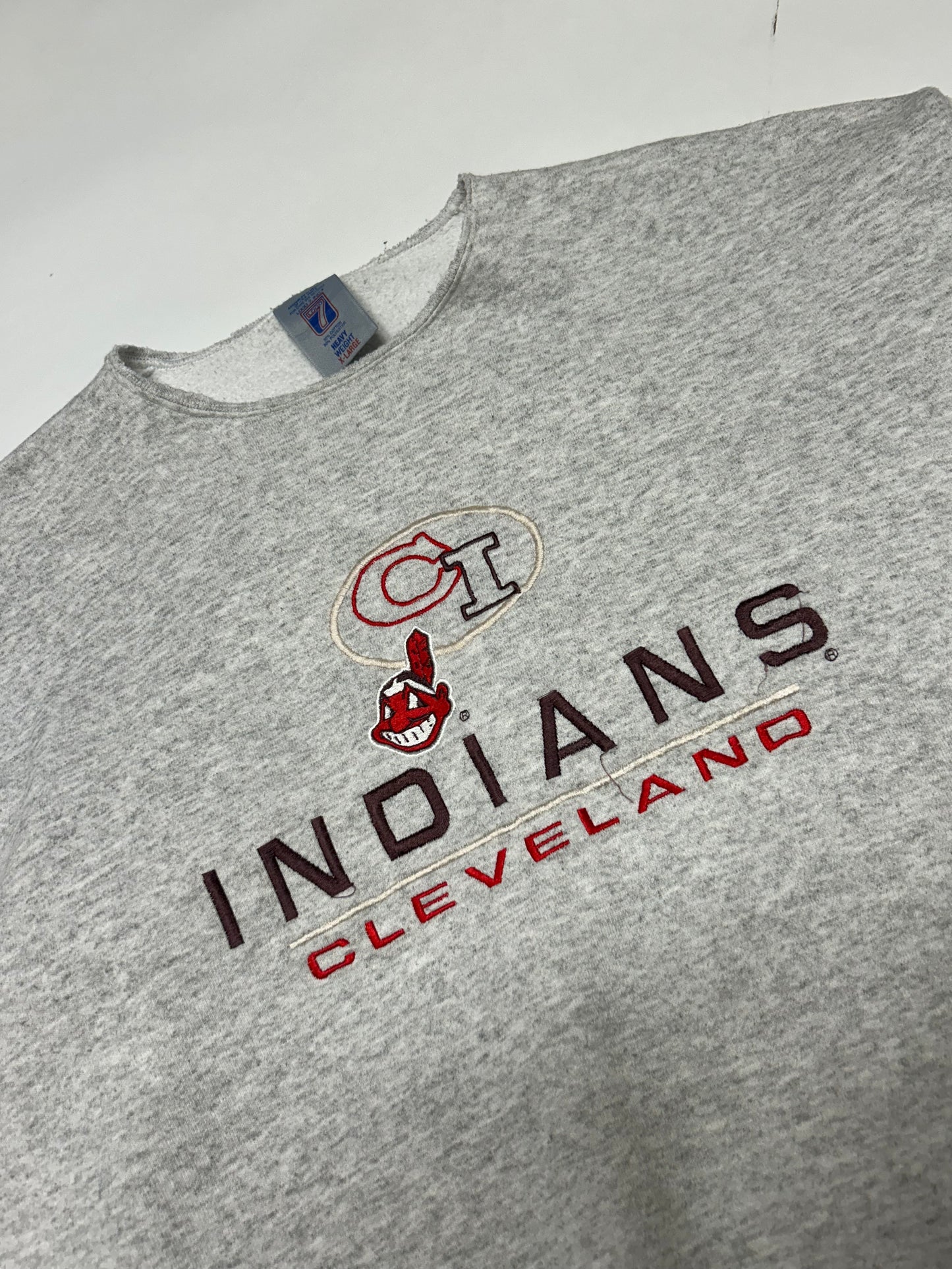 Vintage 90s Cleveland Indians logo 7 sweatshirt (XL)