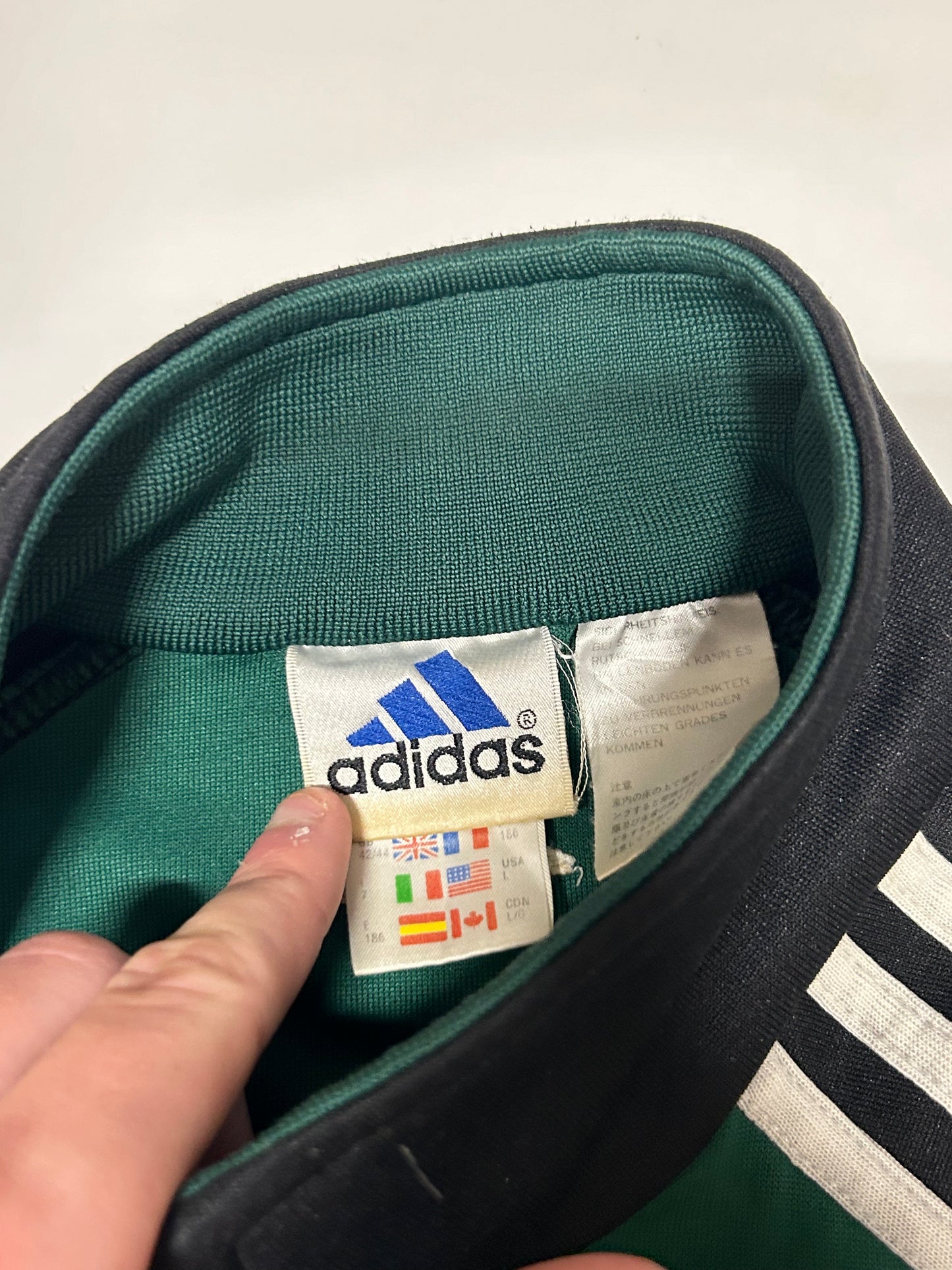 Vintage Adidas football track jacket (L)