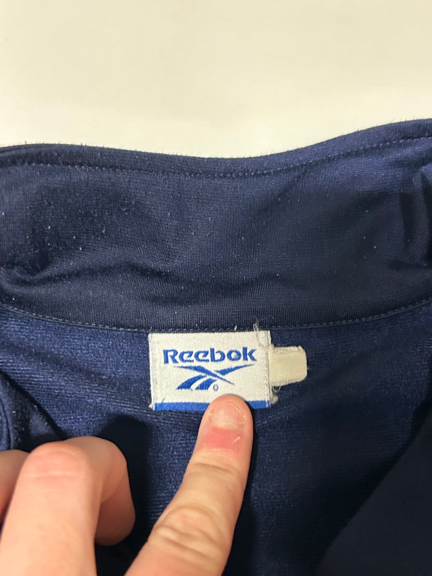 Vintage Reebok side stripe track jacket (XXL)