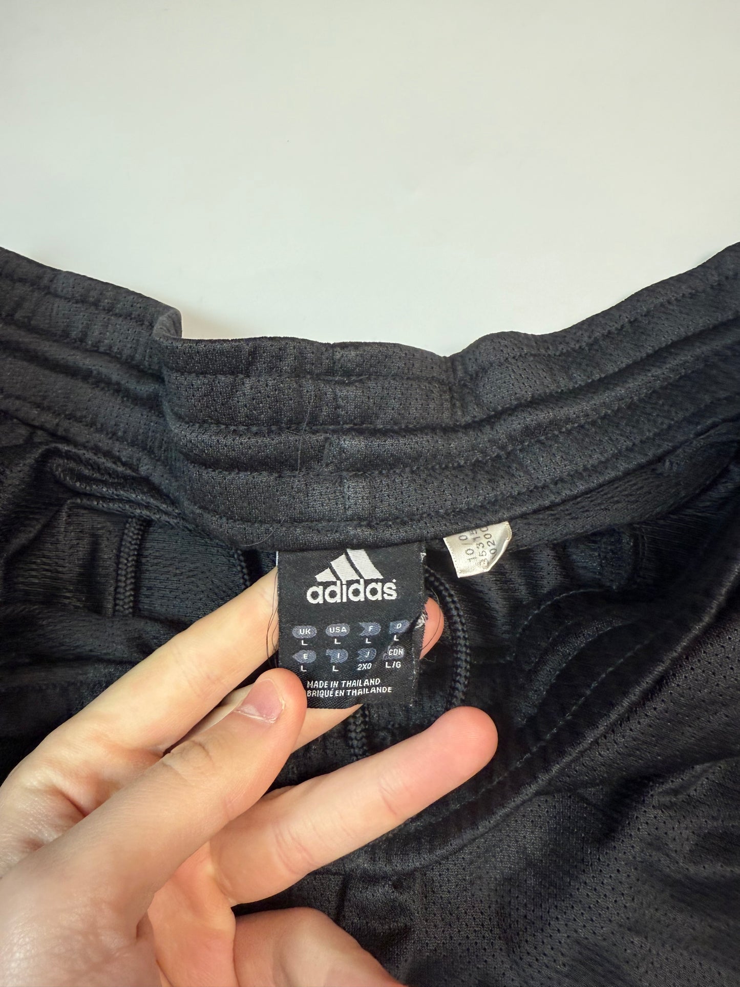 Vintage Adidas baggy side stripe track pants (L)