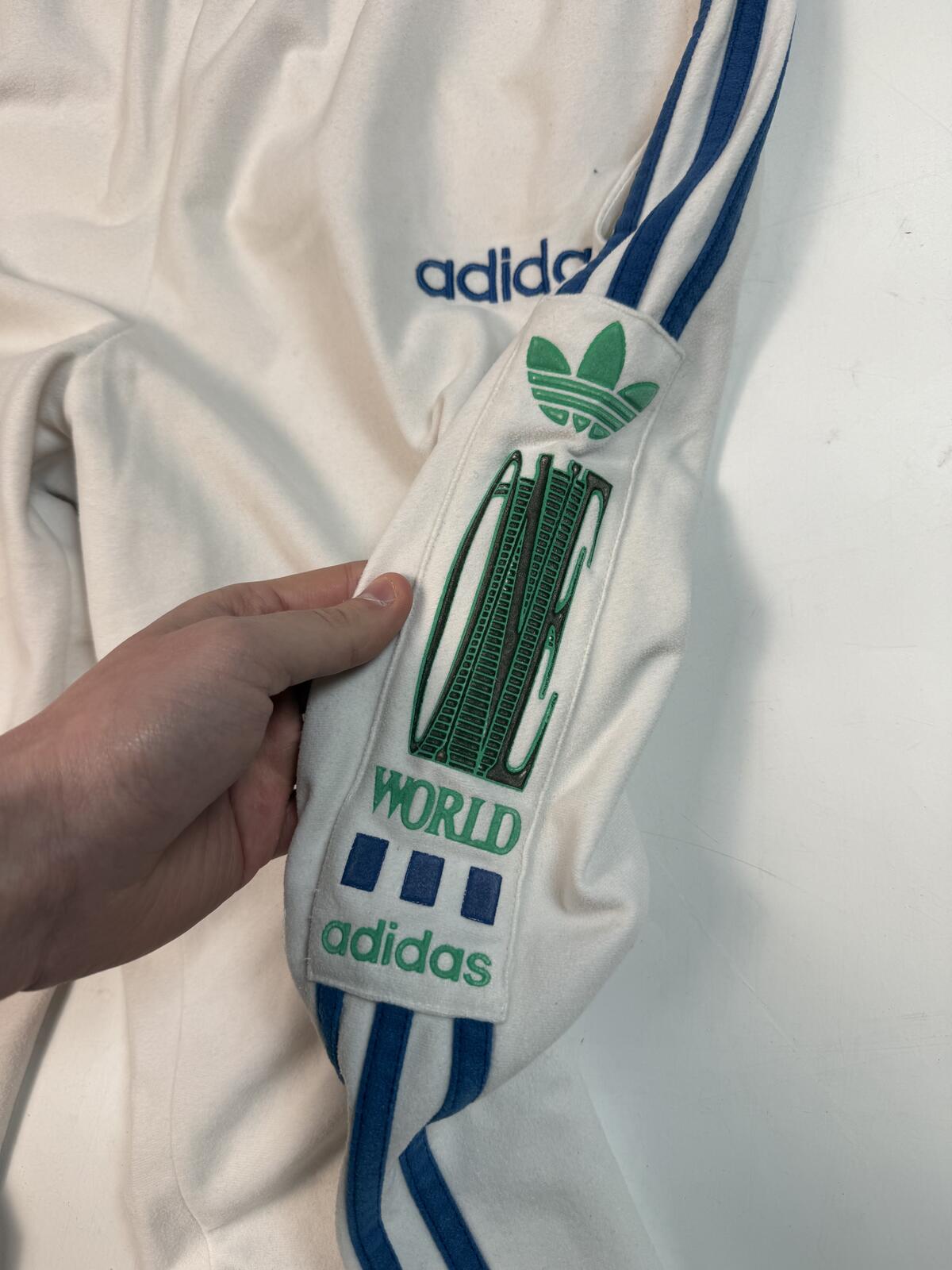 Vintage 90s adidas originals velour track pants (M)