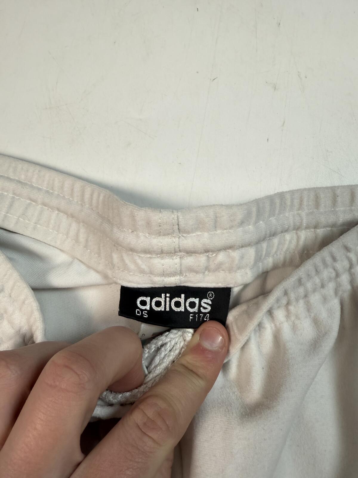 Vintage 90s adidas originals velour track pants (M)