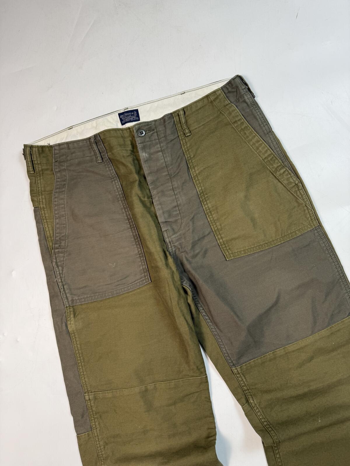 Levi's strauss patchwork baggy pants (W36)