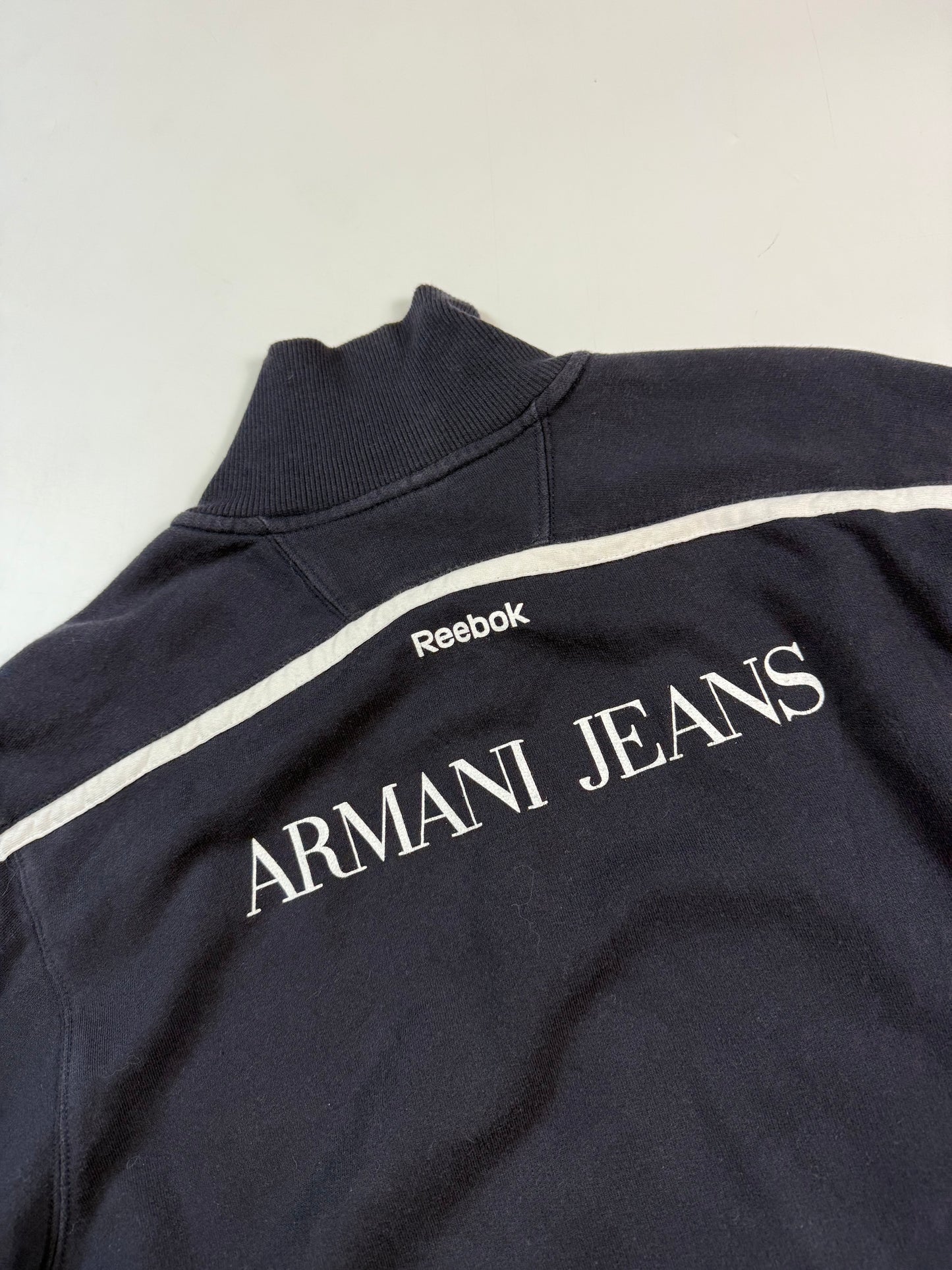 Reebok x Armani Jeans spell out track top (XL)