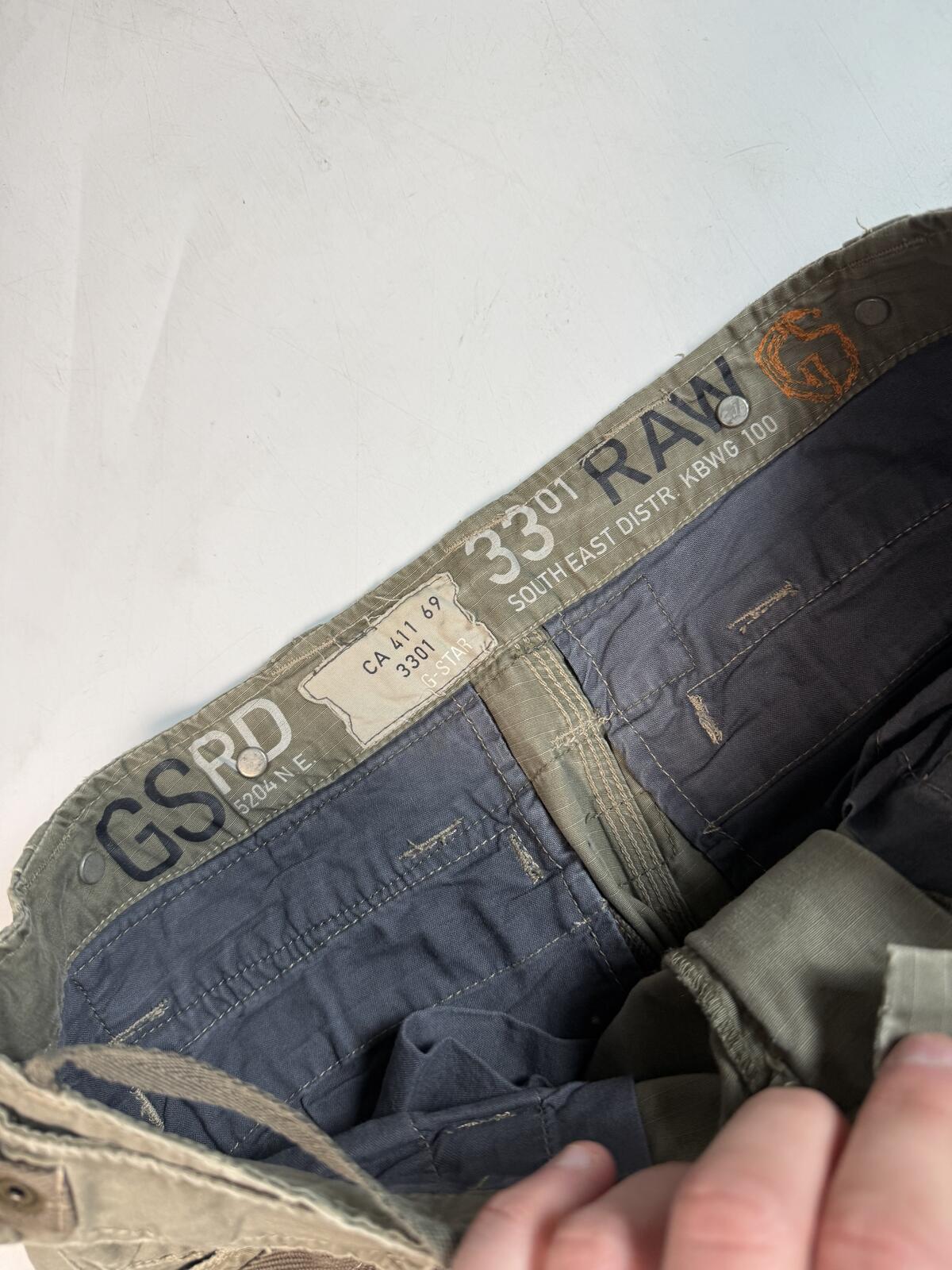 Vintage G star raw baggy cargo pants (W31)