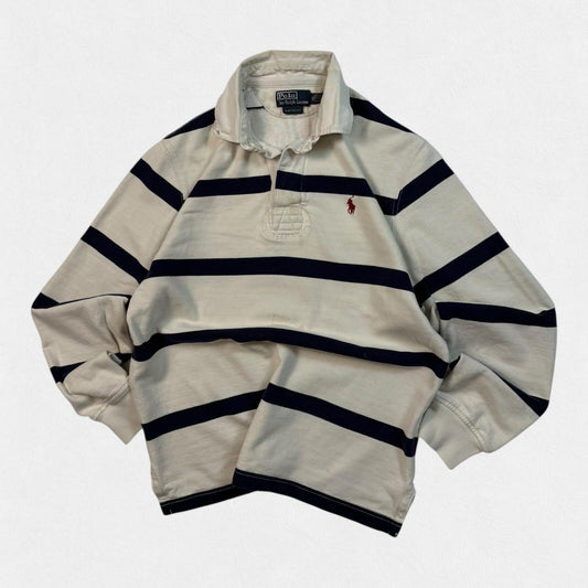 Vintage Polo Ralph Lauren striped rugby polo (M)