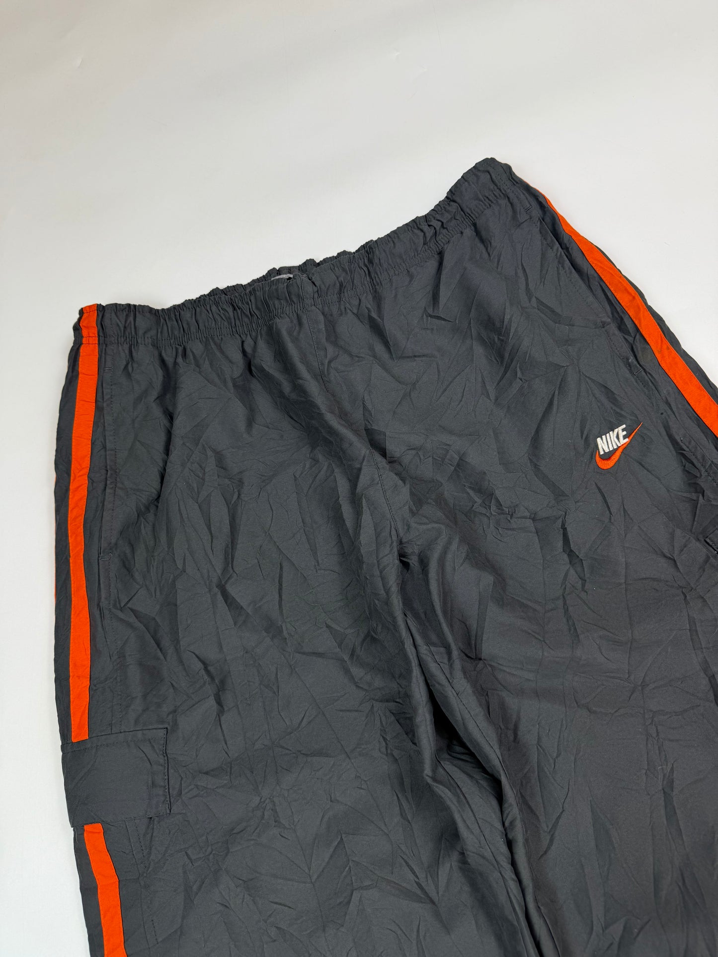 Vintage Nike side stripe baggy track pants (XL)