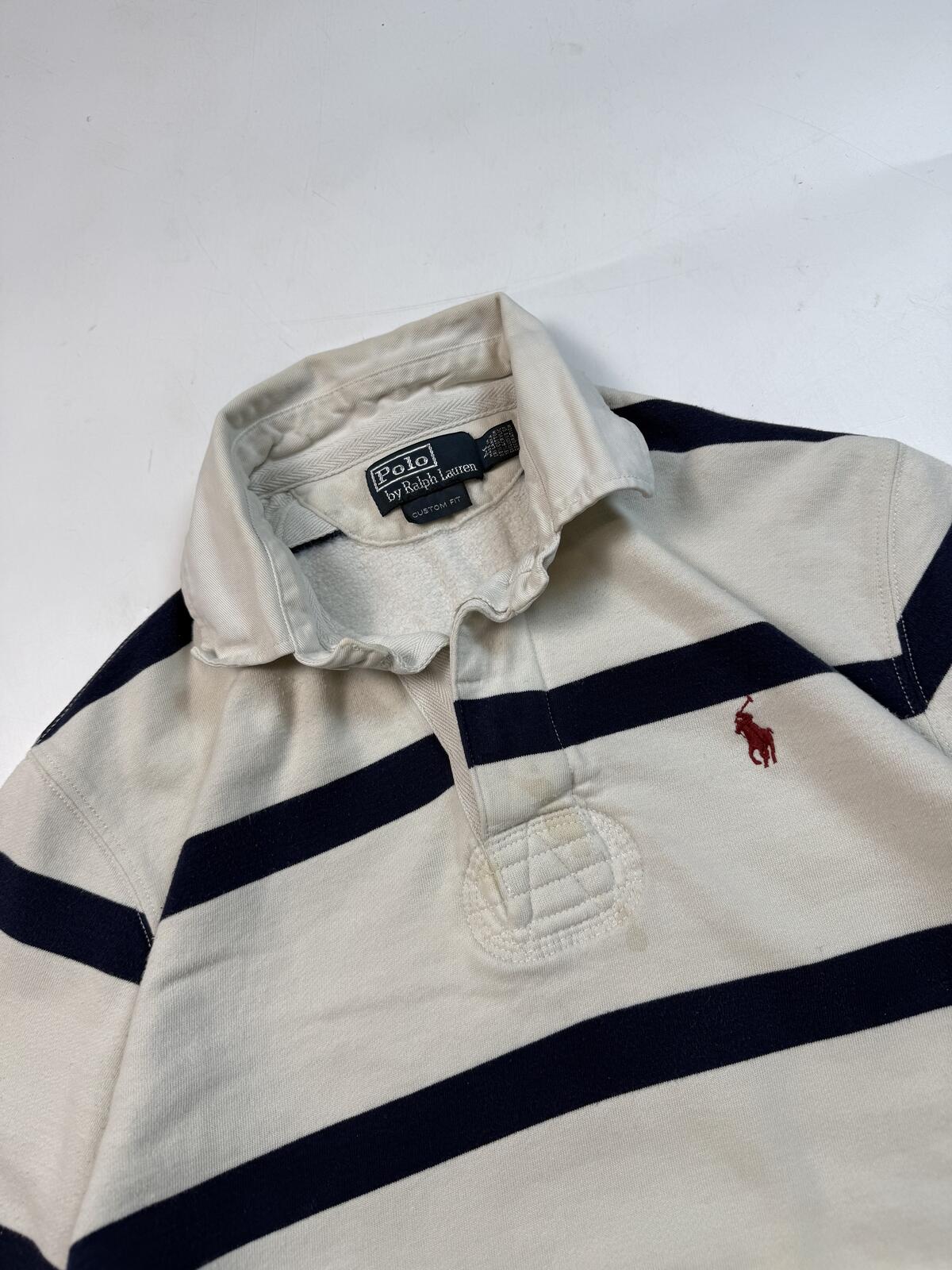 Vintage Polo Ralph Lauren striped rugby polo (M)