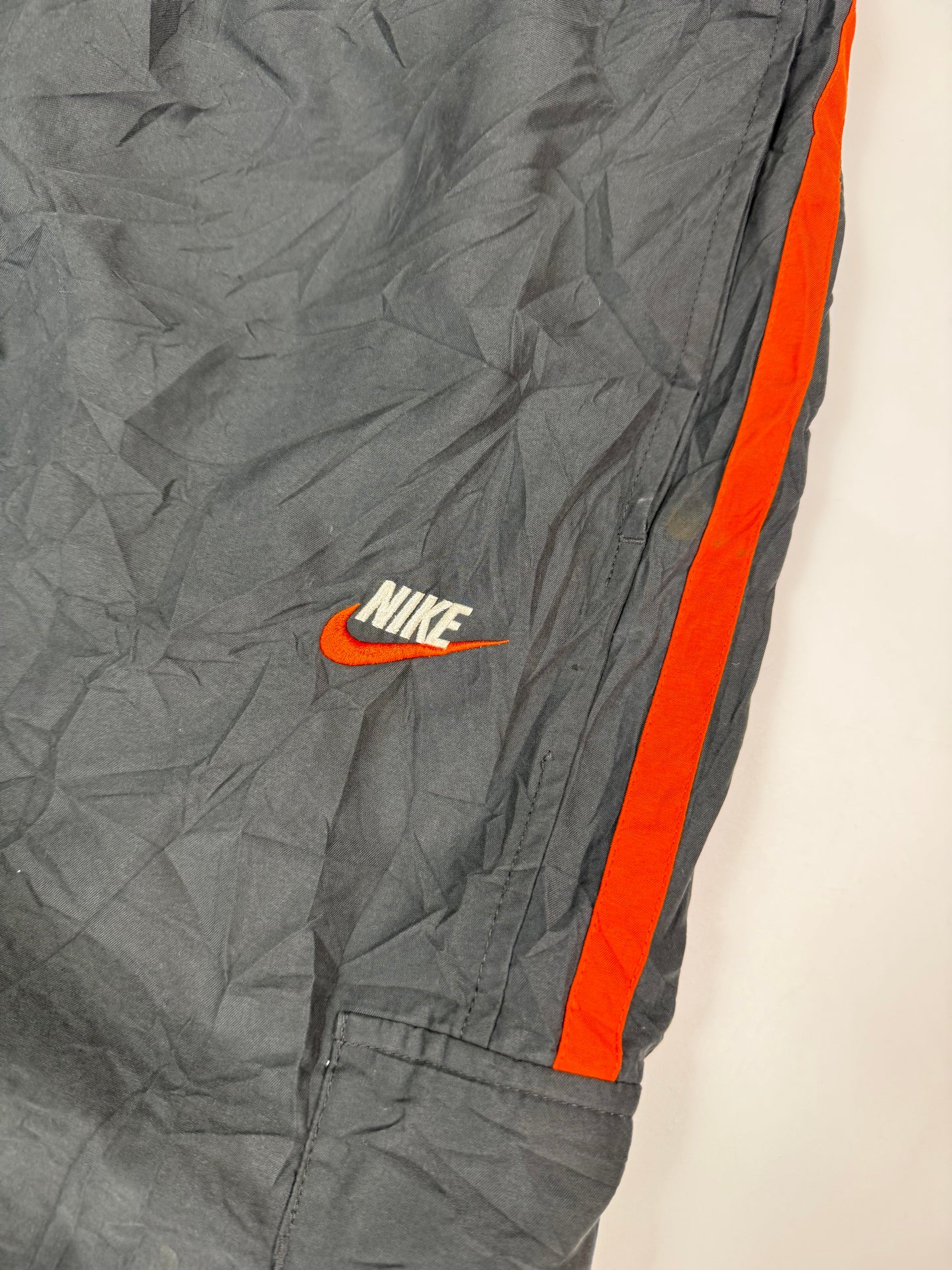 Vintage Nike side stripe baggy track pants (XL)
