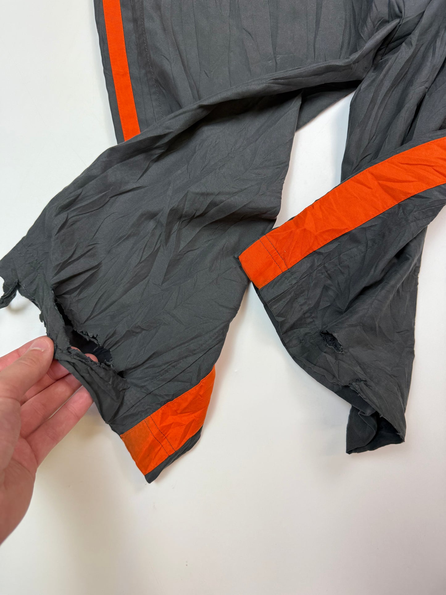 Vintage Nike side stripe baggy track pants (XL)