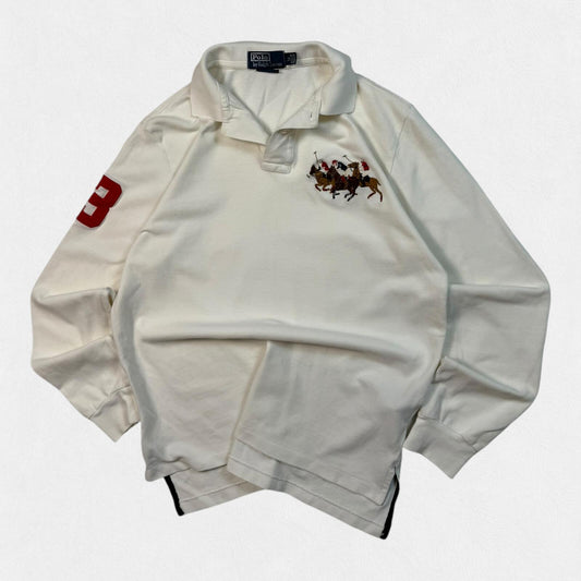 Vintage Polo Ralph Lauren long sleeve polo shirt (M)