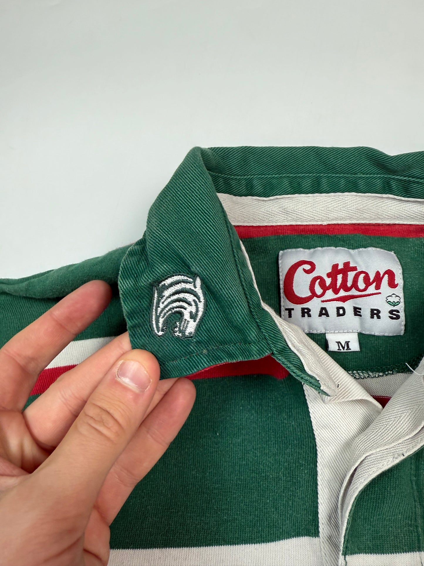 Vintage Leicester Tigers 2005-07 Cotton Traders rugby union shirt (M)