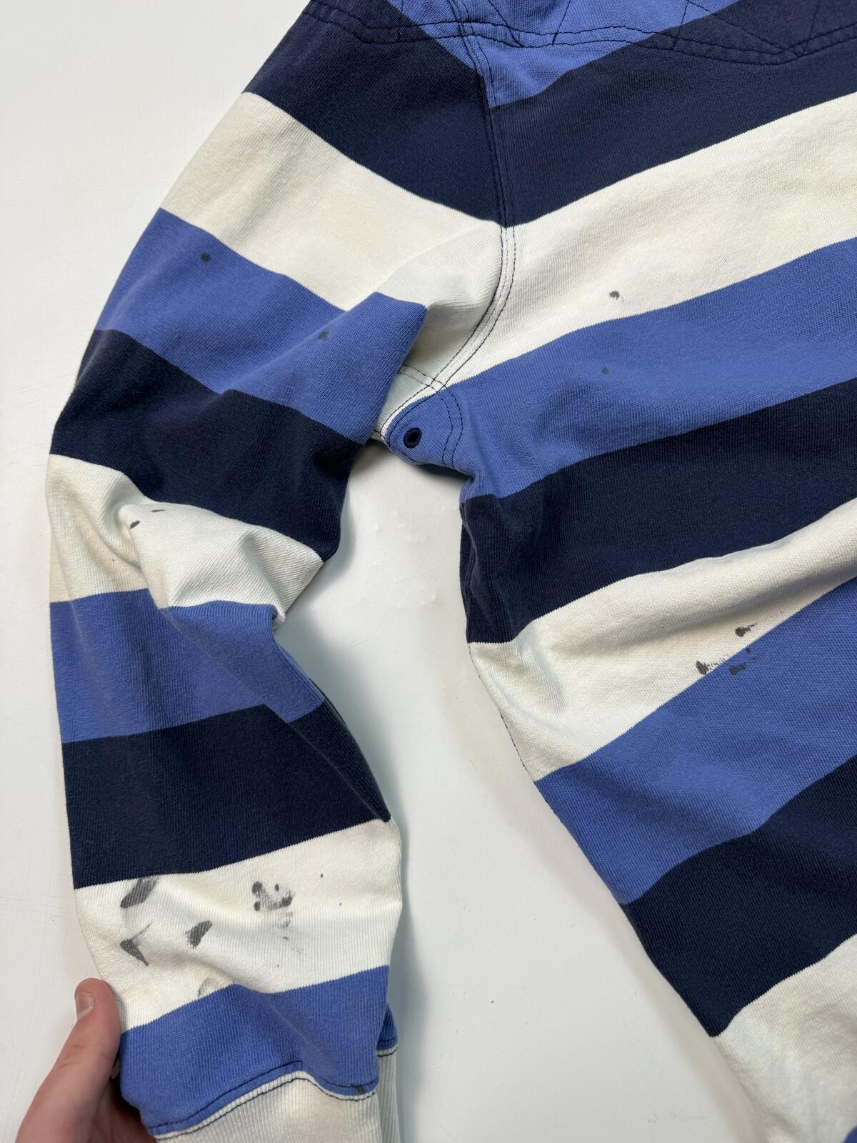 Vintage Polo Ralph Lauren striped rugby polo shirt (XL)