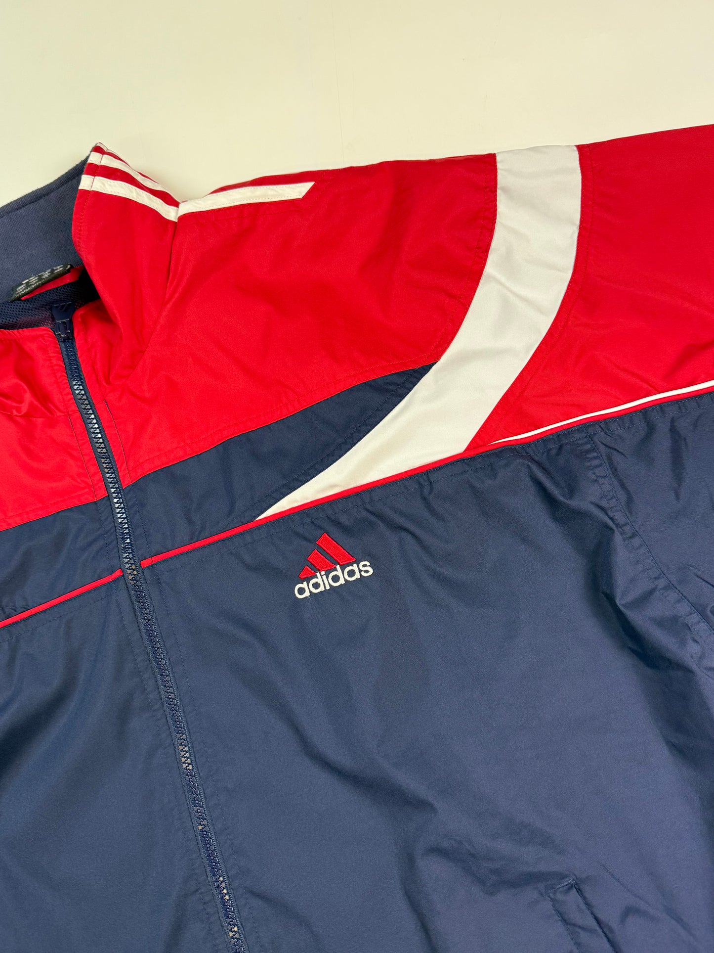 Vintage Adidas colour block track jacket (XL)