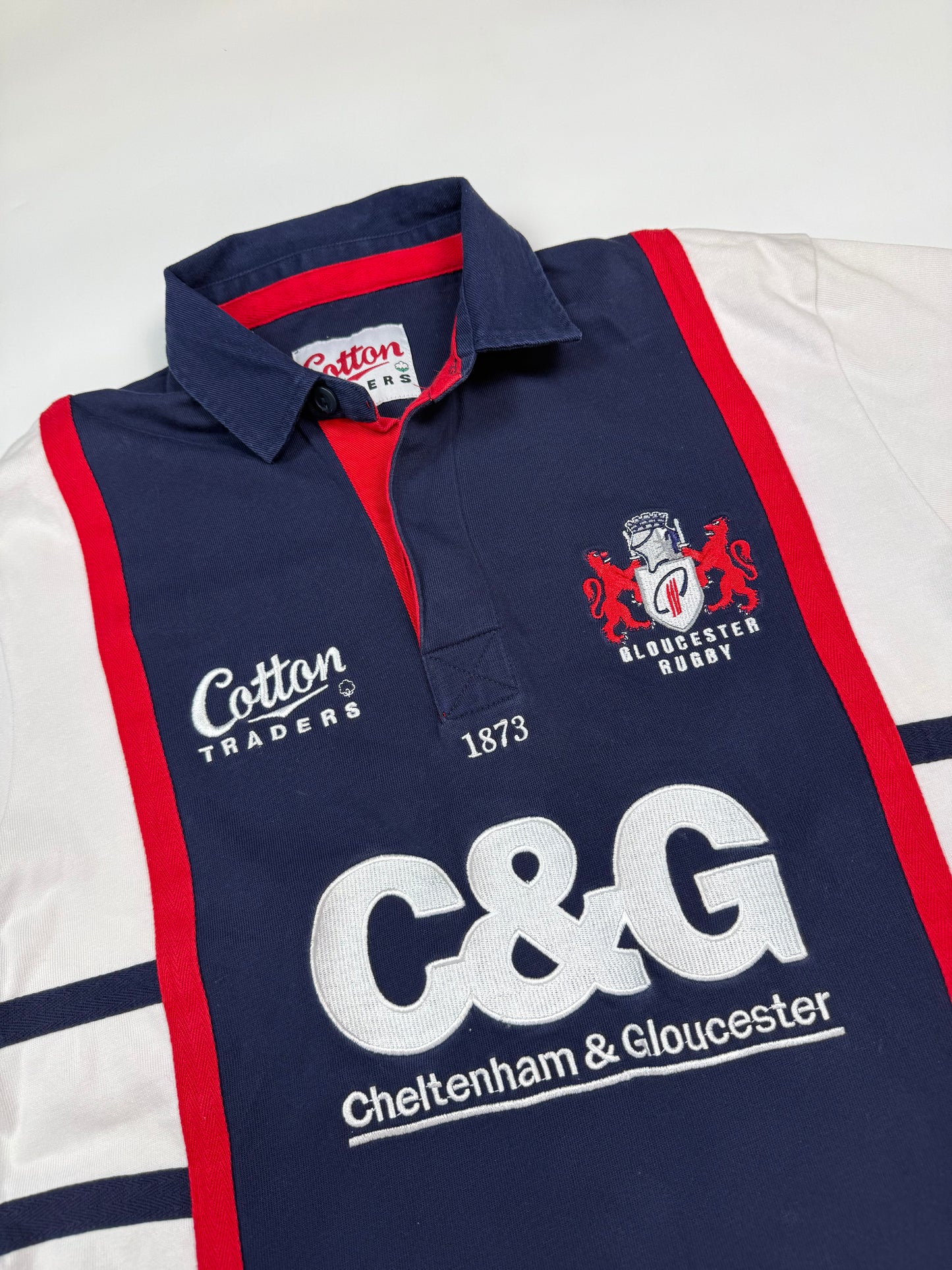 Vintage Gloucester 2005-07 Cotton Traders away rugby shirt (M)