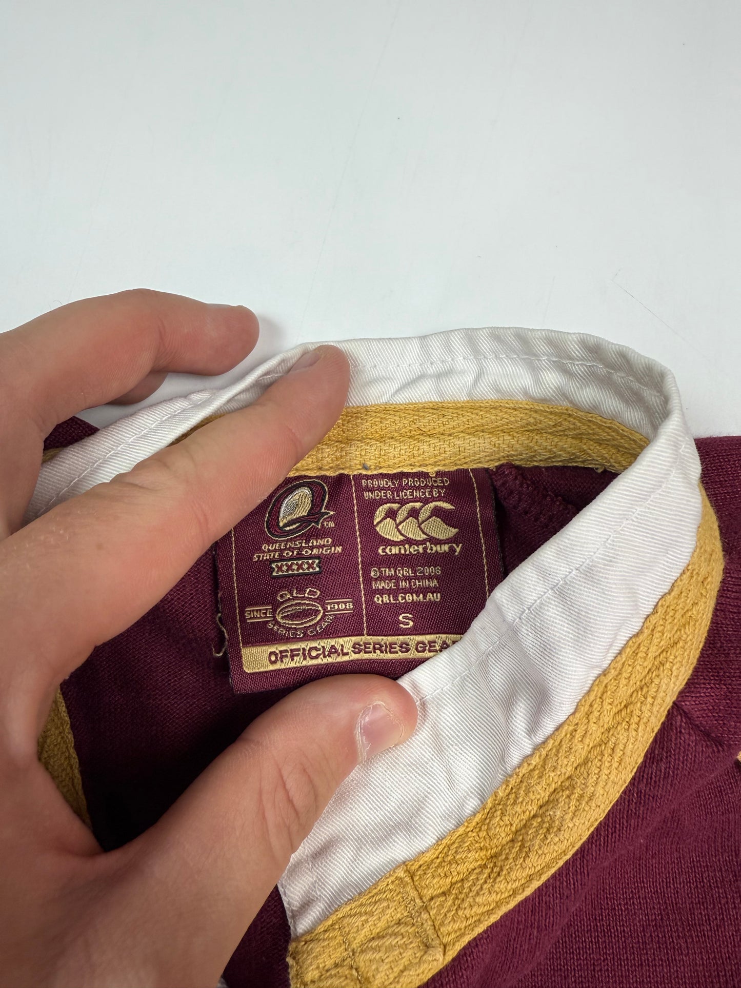 Vintage Queensland Maroons State of Origin 2007 rugby league shirt (S)