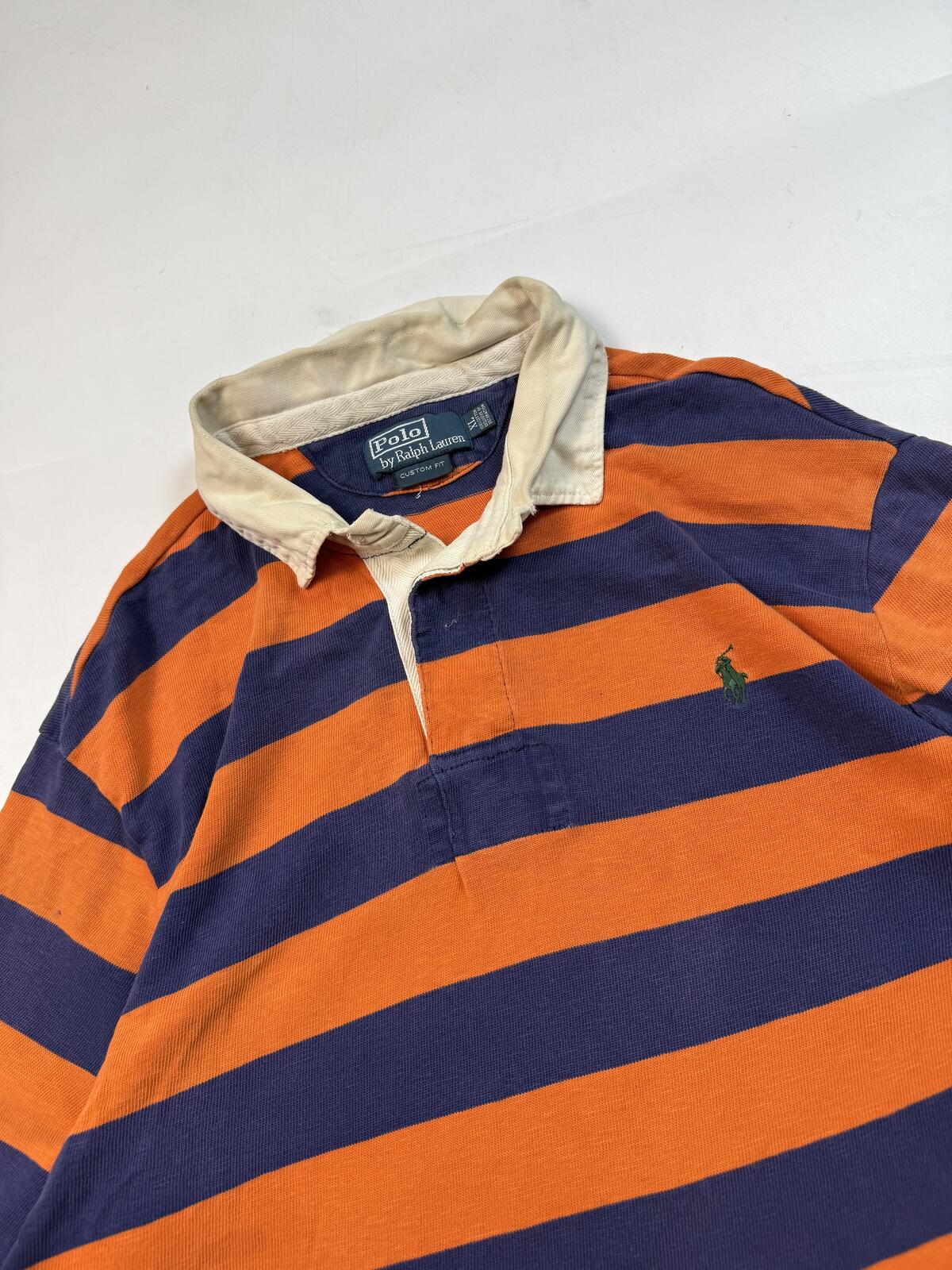 Vintage Polo Ralph Lauren striped rugby polo (XL)