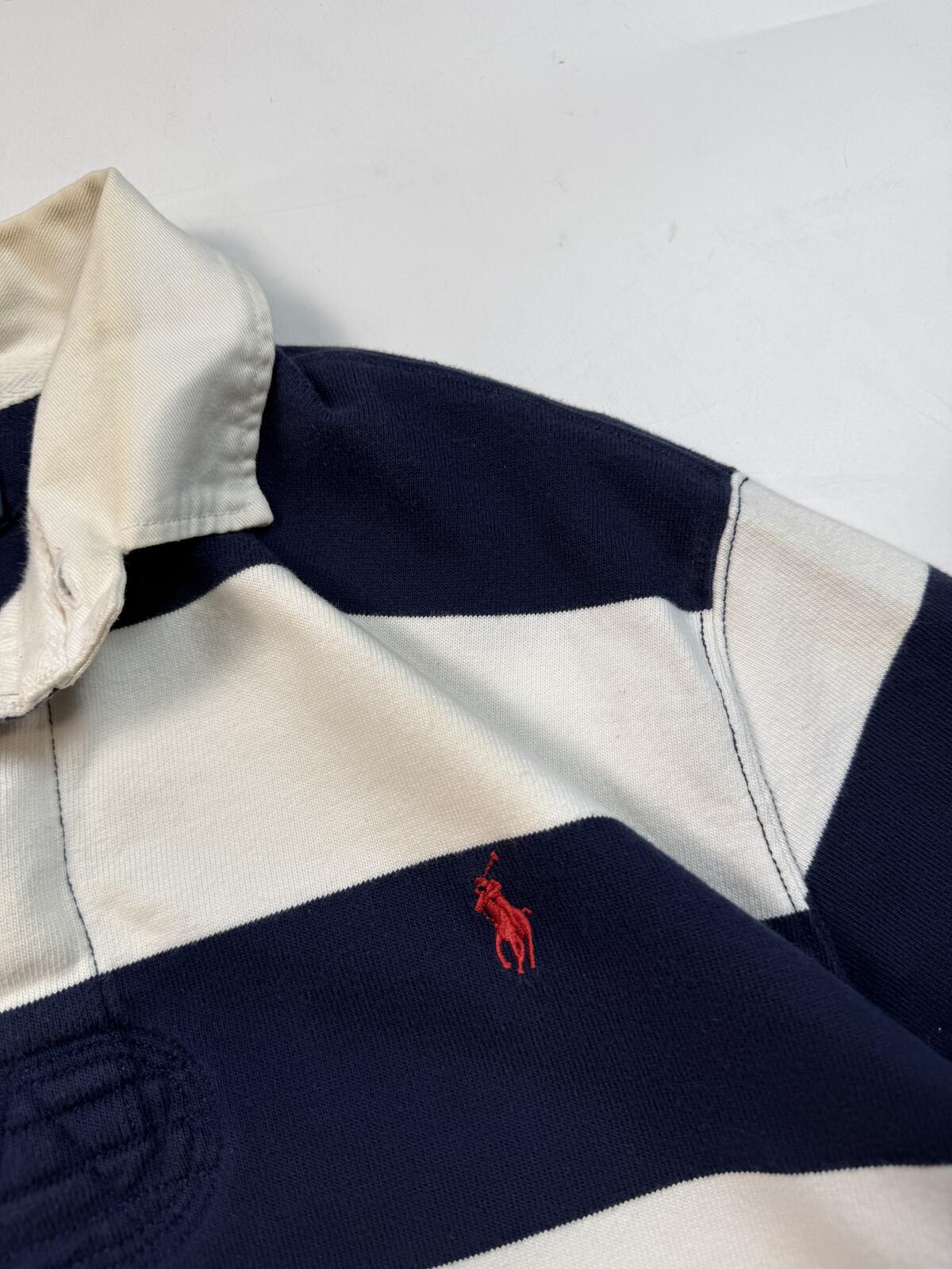 Vintage Polo Ralph Lauren striped rugby polo (XXL)